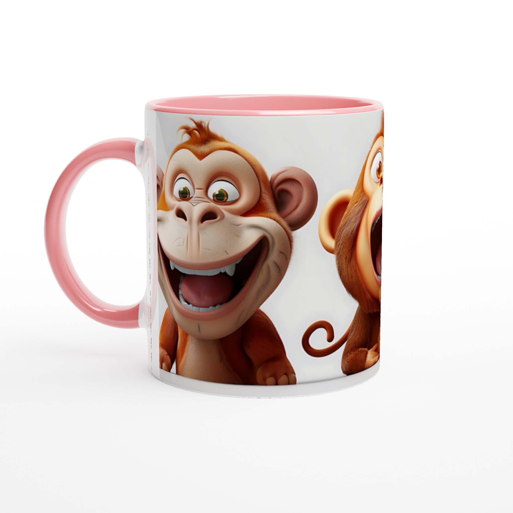 Glada Apor Keramikmugg - 11oz Rolig Kaffekopp med Uttrycksfull Design i 7 Färger 6 1155011b-bae8-4754-9936-d9f1df5d73cc