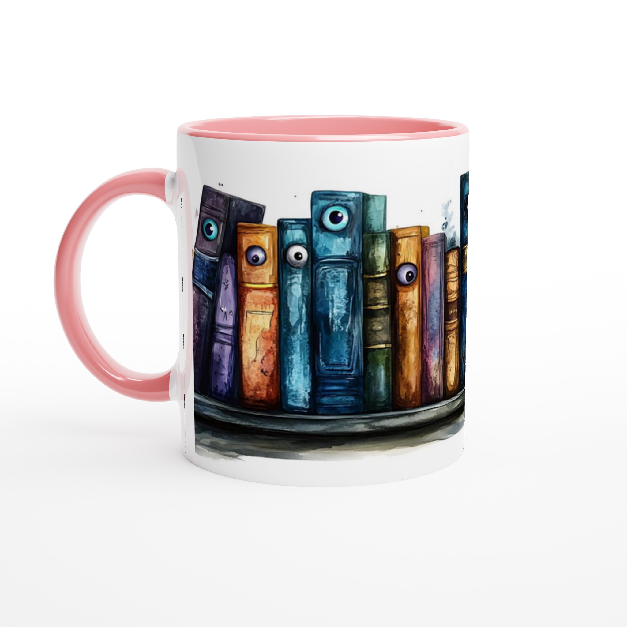 Mystiska Bokhyllan – Skräckinjagande Halloween Keramikmugg i ditt val av sju kusliga färger 6 11569fdd-4925-44c5-bd9d-6197a3c8e28f