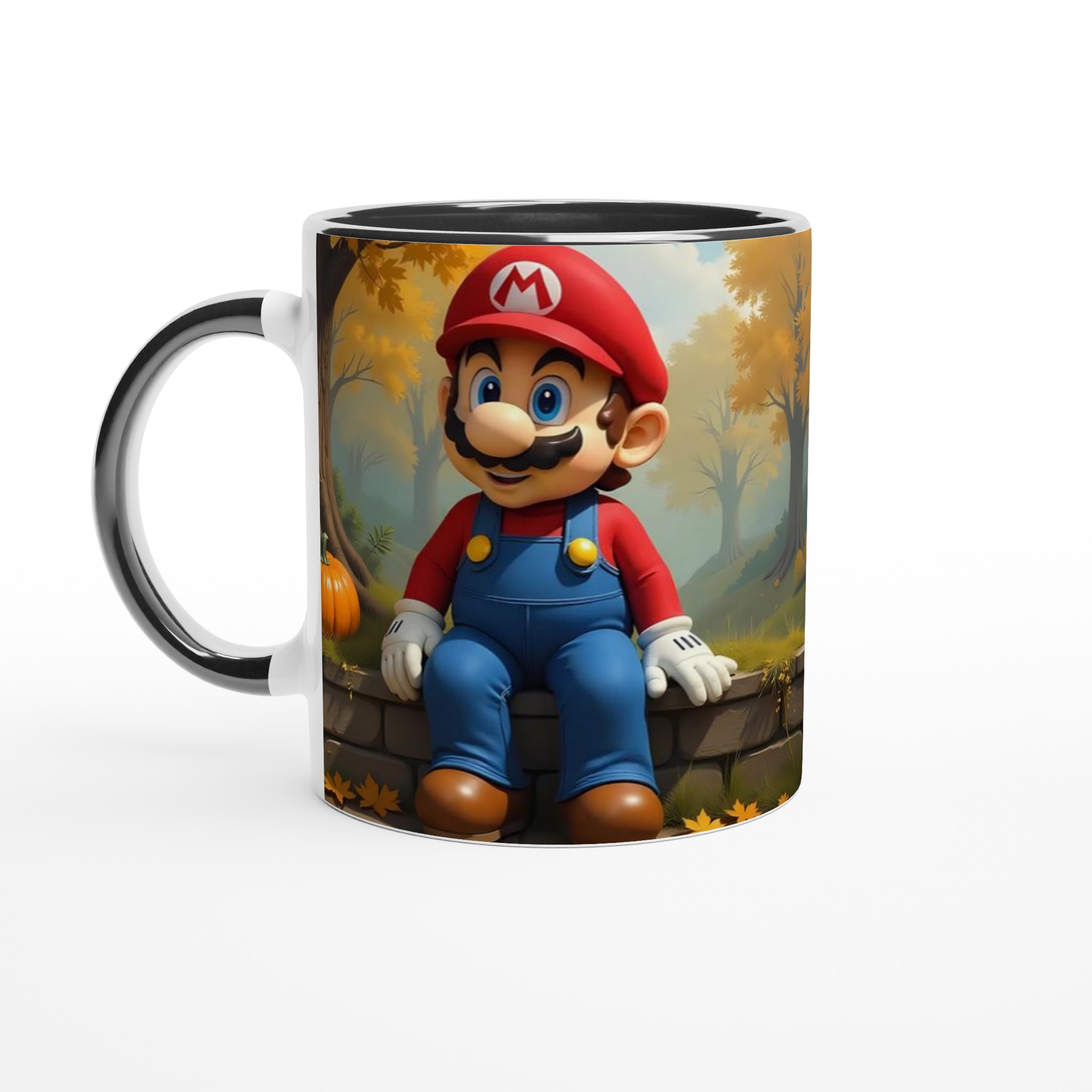 Vit 11oz keramisk mugg med lekfull höstdesign i flera glada färger 4 1184a464-ad36-4a81-af6e-7a56dcec4e20