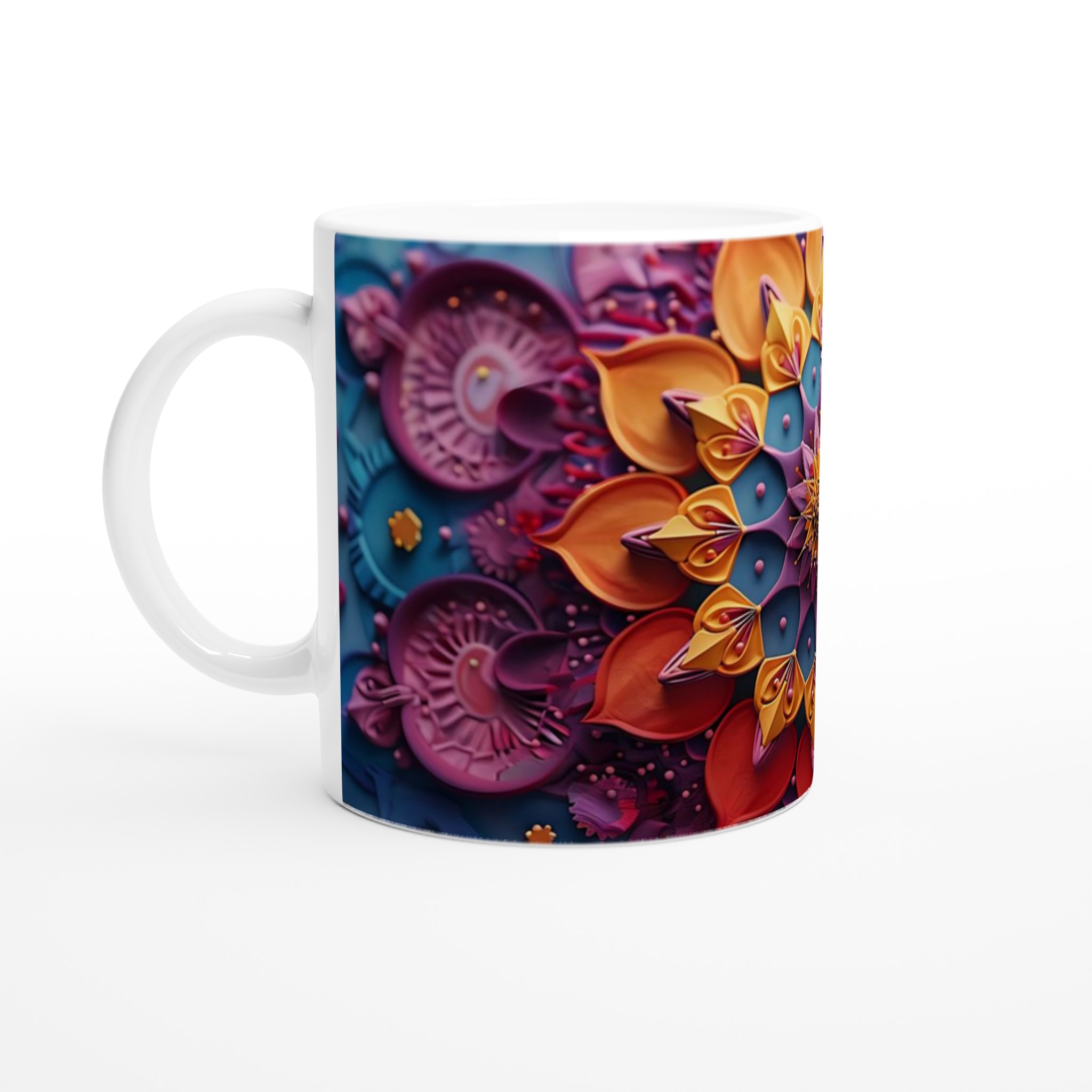 Mångfärgad Mandala Keramisk Mugg – 11 oz. Levande, Hållbar och Diskmaskinsäker för Din Dagliga Ritual 1 119fb481-bb9d-4d5c-8217-2fa3396533f5