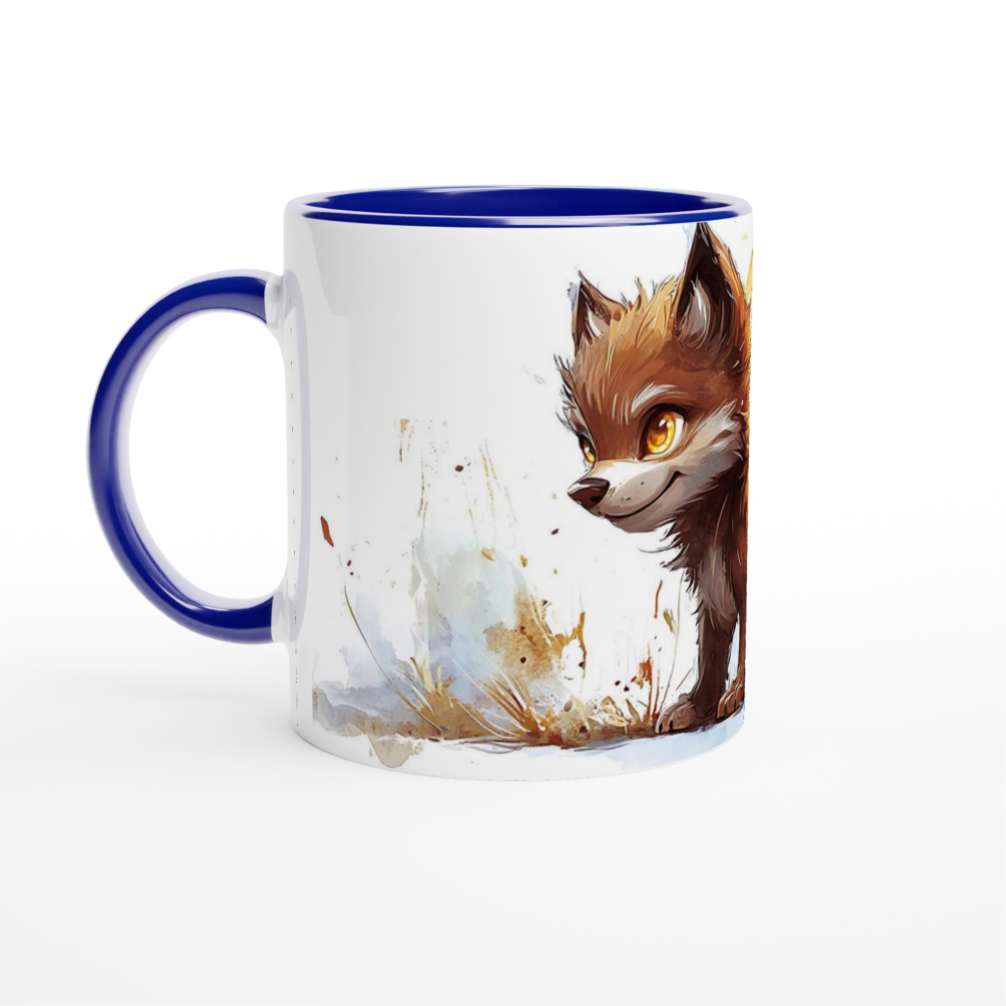 Söt Räv Akvarell Mugg - 11oz Keramisk Kaffemugg i Din Favoritfärg 2 11a844cc-00de-4eb3-ae91-92e37dd755cd