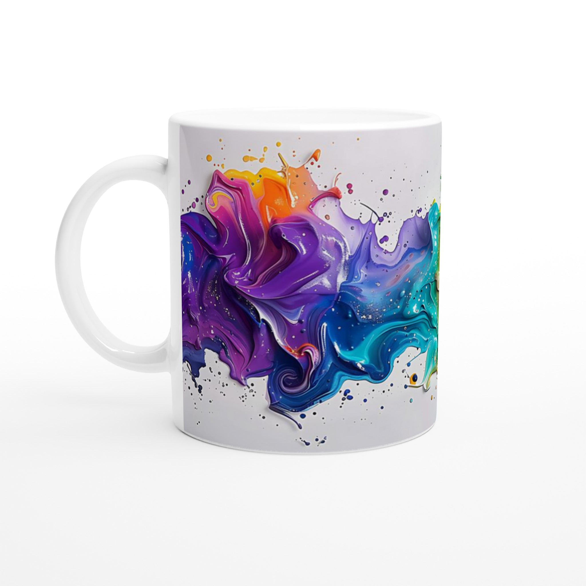 Färgexplosion Keramikmugg 11oz – Levande Design i Väljfri Färg 1 11cbfcf5-17dd-4151-ba2c-dc0f0b064790
