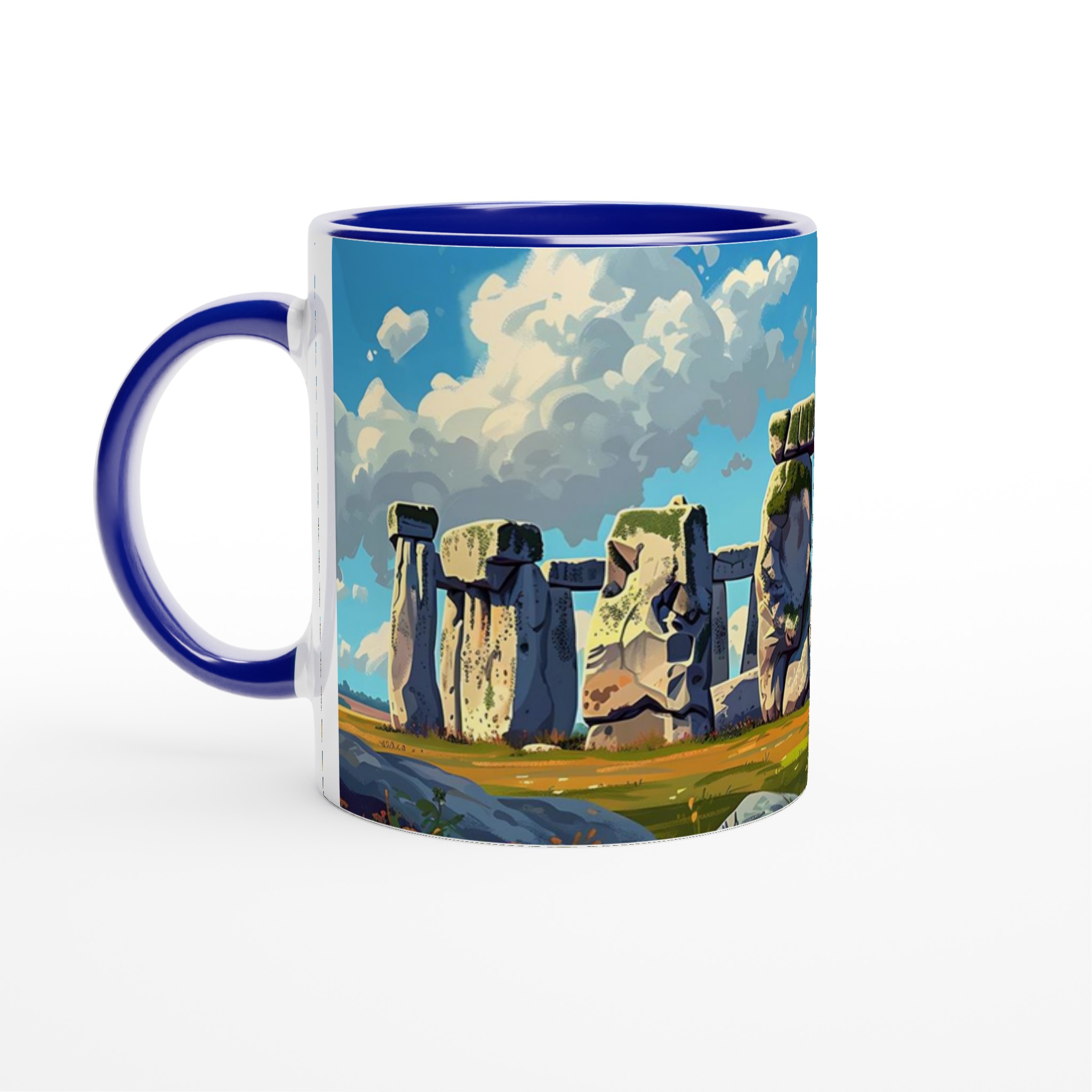 Stonehenge Inspired Keramisk Mugg – Konstnärlig Design i Väljfri Färg 2 11e2c28c-cf39-4e41-8991-1d55e518ef0d