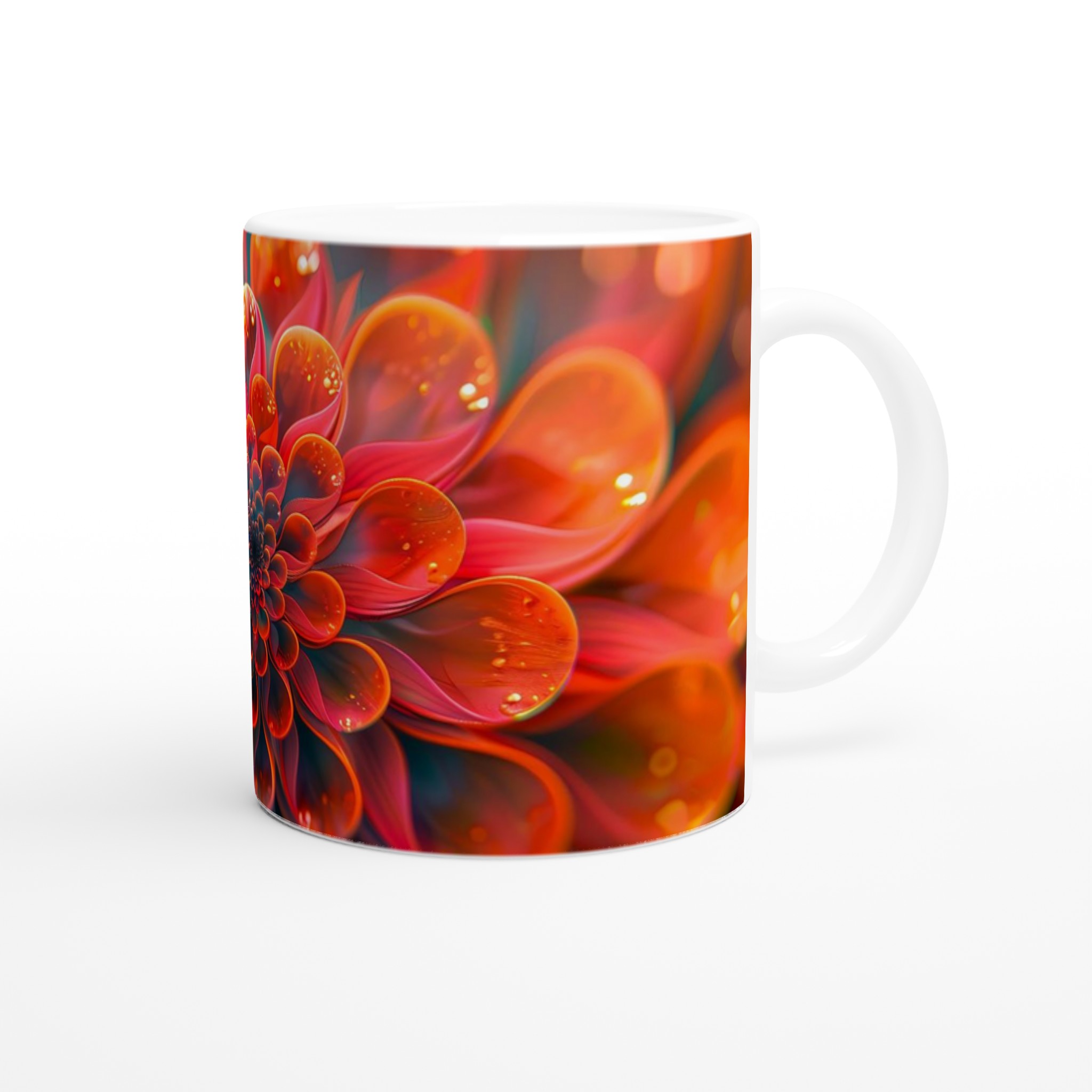 Mångfärgad blommig keramikmugg – 11 oz premiummugg i 7 livfulla färger 9 11e33f97-1747-4eb1-b045-4298457c1e43