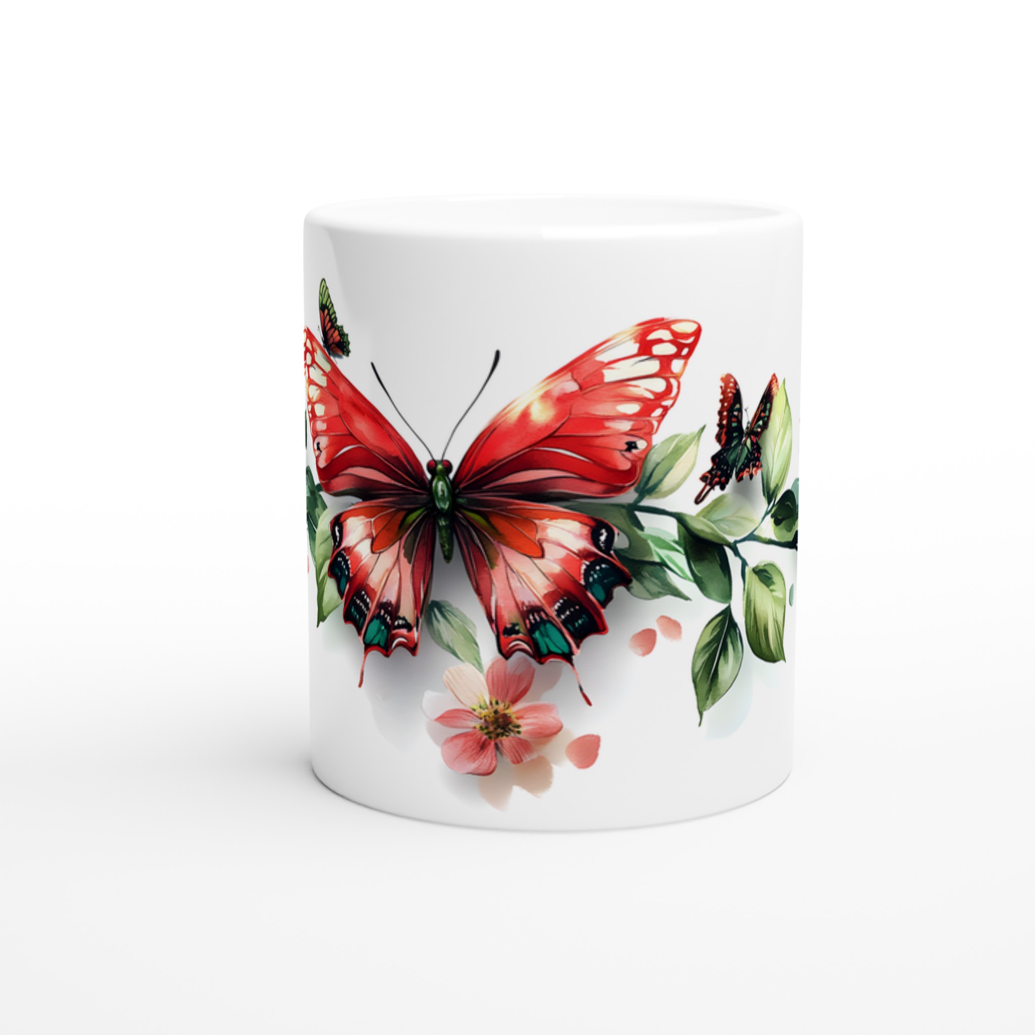 Fjärilsdrömmar: Färgstark 11oz Keramisk Mugg med Blommor & Fjärilar – Välj din Favoritfärg! 8 11fd37ea-f2d0-4f9e-b9f3-f8e15d5b75ce