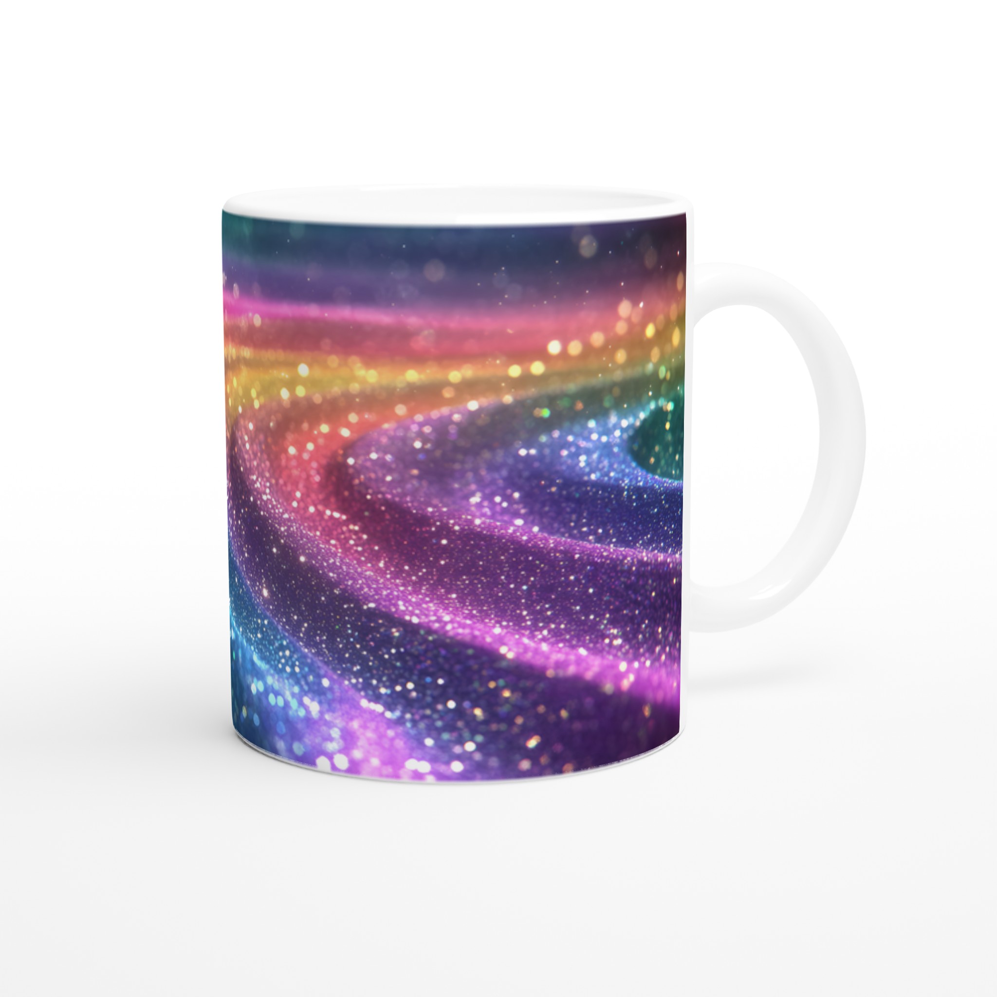 Glittrande Regnbågsfärgade Keramikmugg – Din Kaffestund, Strålande och Unik 9 121e8227-6f9d-4ba1-a9ba-4cac7ddbe7c0