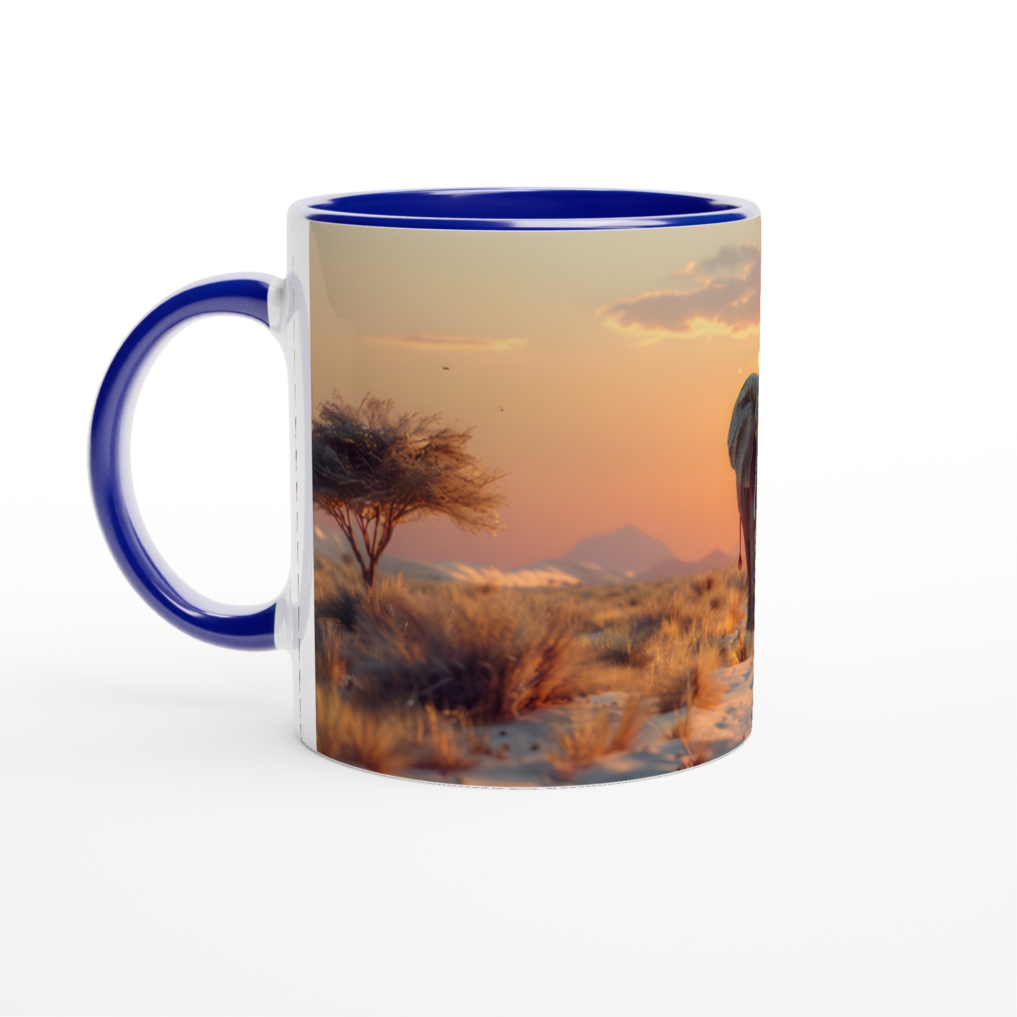 Majestätisk Elefant Safari Solnedgång – 11oz Keramisk Mugg i Valfri Färg 2 122ff57b-54f7-400b-982e-d2835461a4d9
