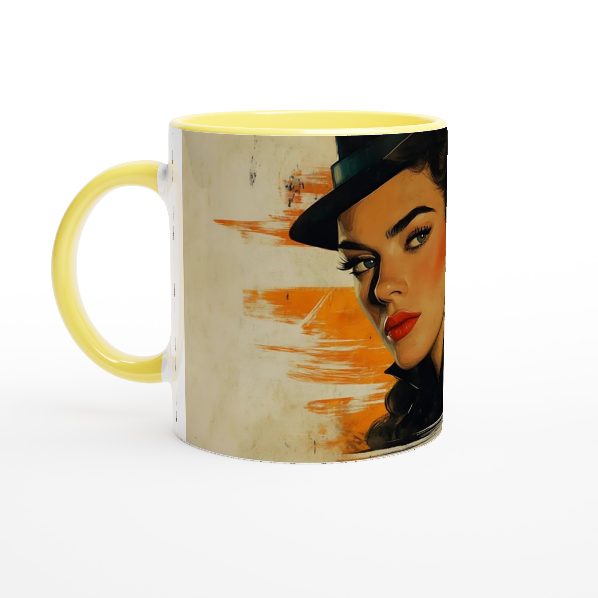 Retro Romance Keramikmugg - 11oz Konsttryck med Pulp Art Vibe 3 1283055c-cf61-41b2-bdfc-0d7f113fab00