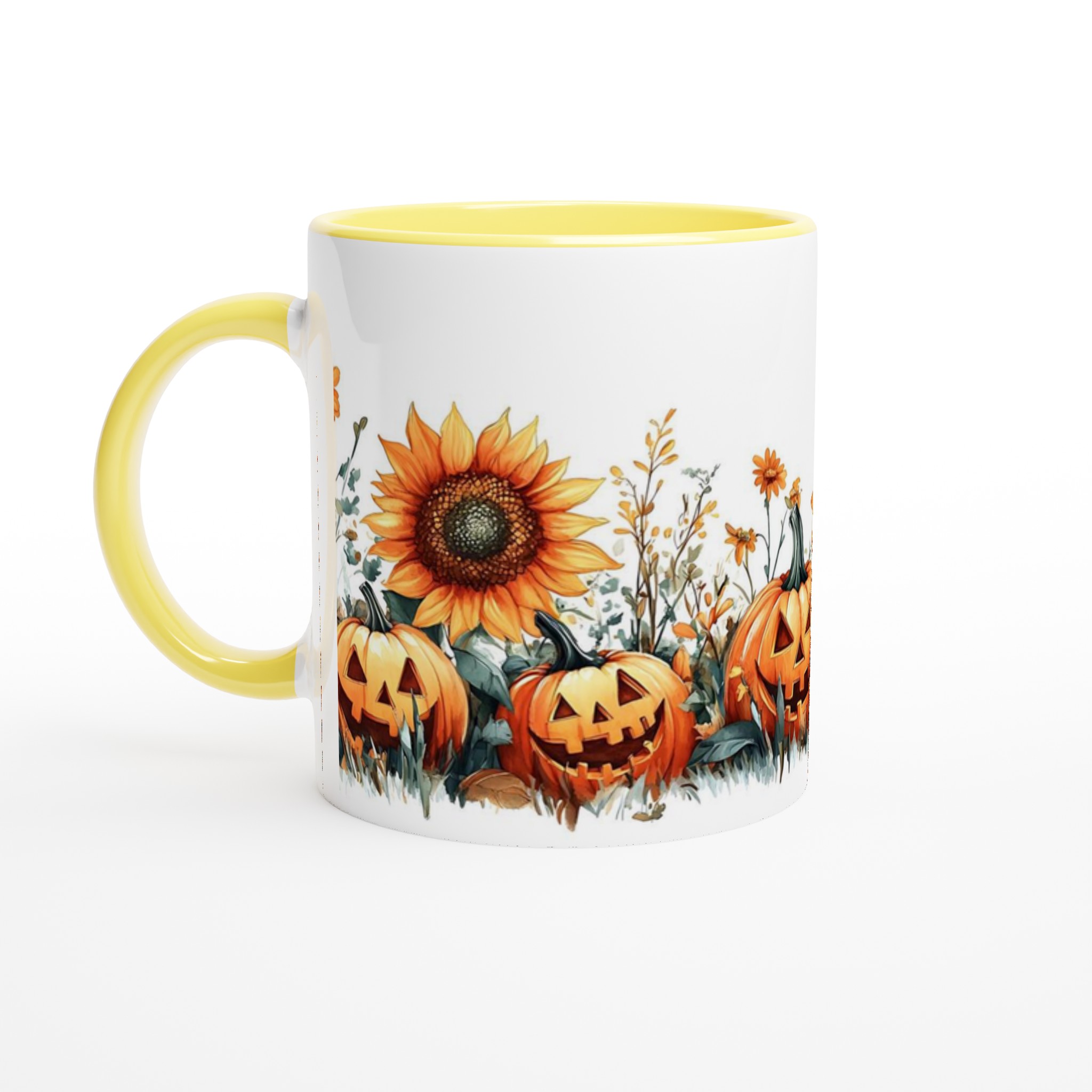 Mysig Halloween Mugg – Pumpor & Solrosor i Vattenfärg | Välj din favoritfärg! 3 12c88cd7-765d-4074-b9ad-43aadbf1030f
