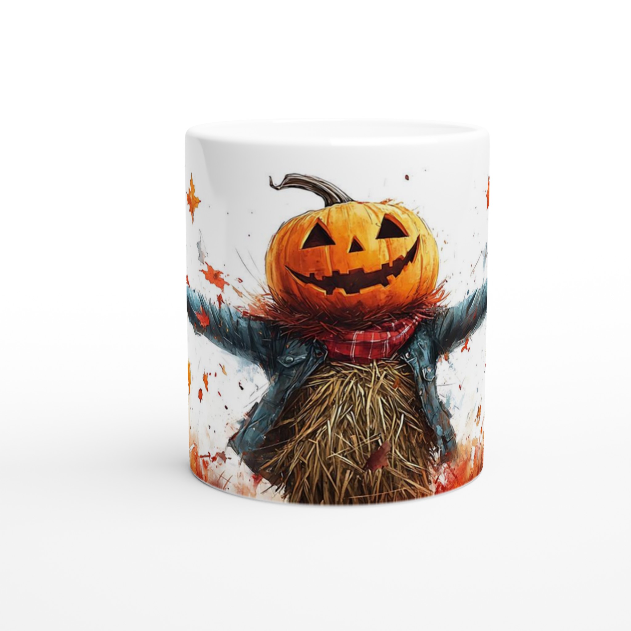 Glad Halloween Pumpa Skrämma Mugg – Levande Akvarell Keramik Kaffekopp i Flera Färger 8 13467cd7-fc78-4e40-809b-cb1d10e74d1c