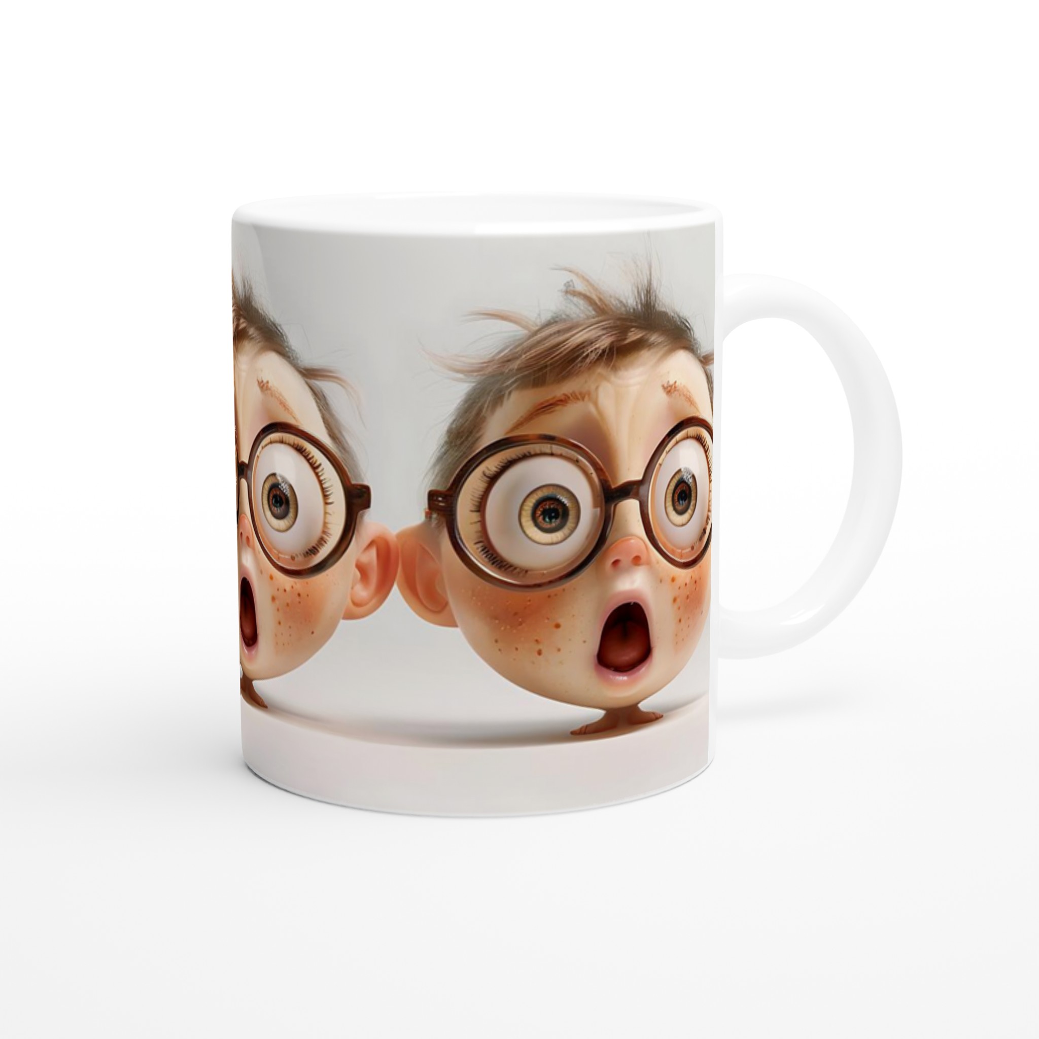 Förvånad Look 11oz Keramikmugg – Utstickande Design i Flera Färger 9 1375d5f1-6926-490d-b79f-360600f8134c