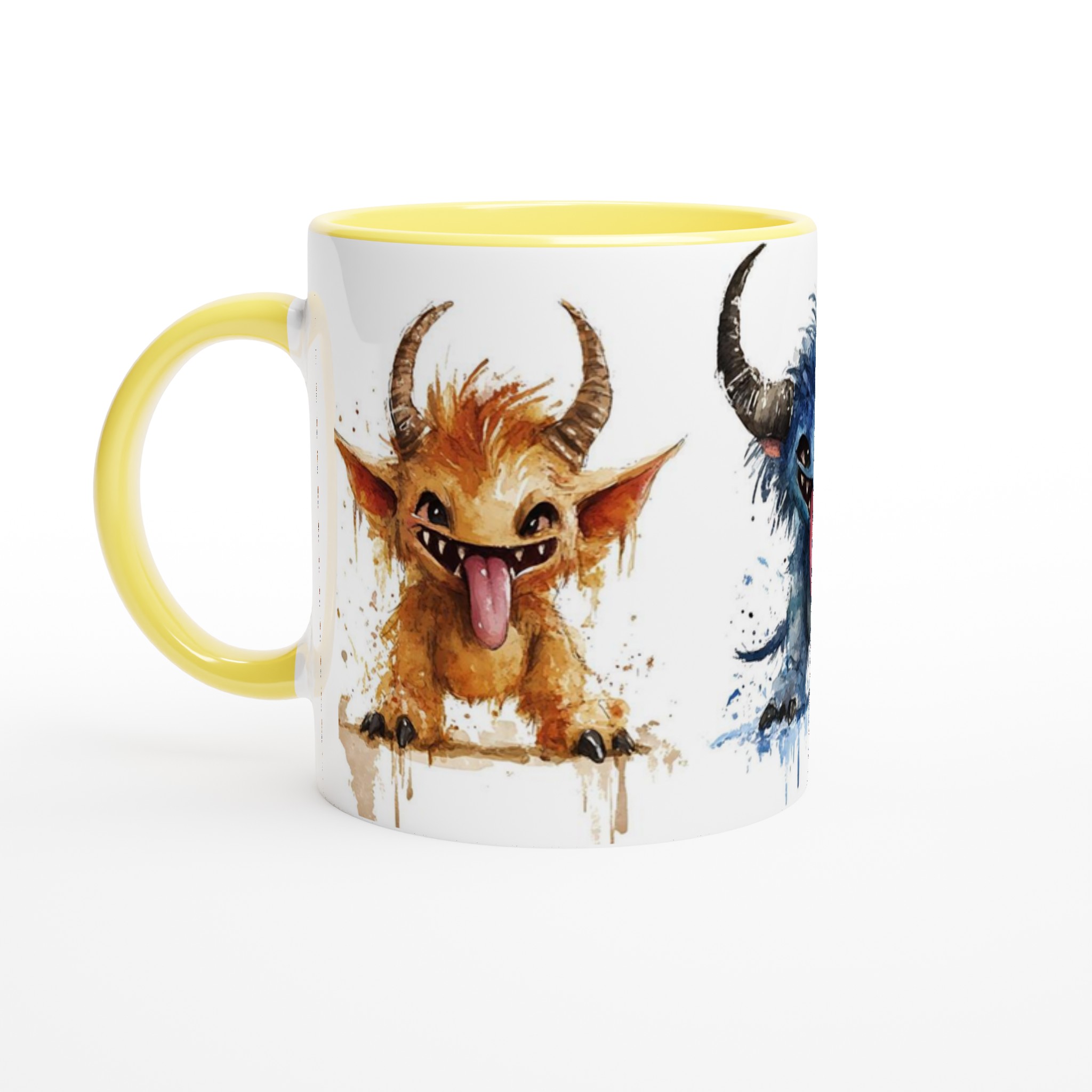 Lekfulla Monster Mugg – Charmiga Vattenfärgsvarelser i Valfri Färg, 11oz Keramisk Mugg 3 1386a495-de62-47bc-9574-91611d315966