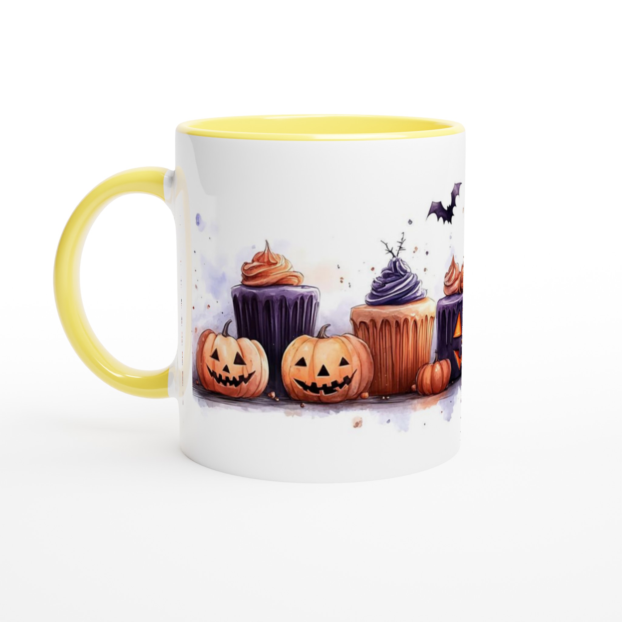 Mystisk Halloween: 11 oz Keramisk Mugg – Spöklika pumpor och fladdermöss på din favoritkopp! 3 13879e0d-8784-48c7-811e-c305946e1887