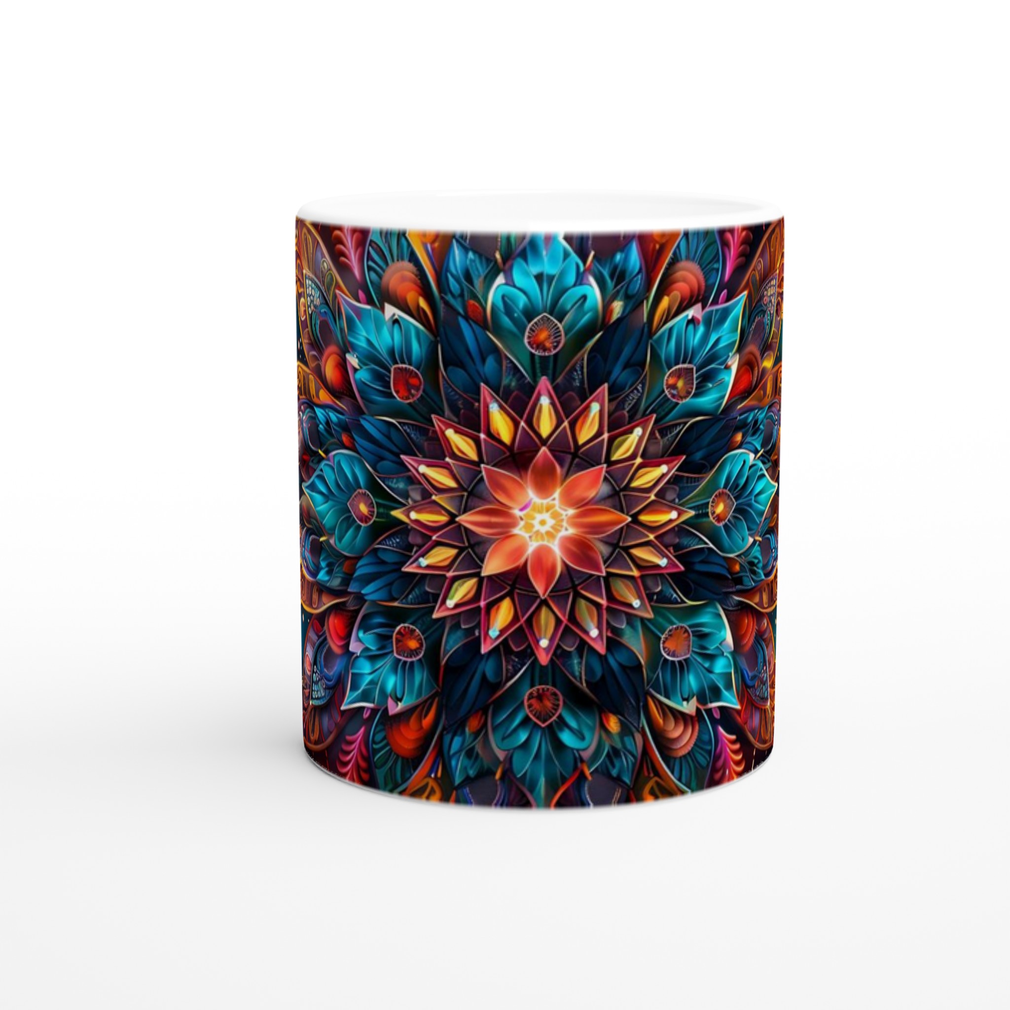 Kosmisk Mandala Mugg – 11oz Keramisk Kaffemugg med Fantasifull Design & Levande Färger 8 13bd94c8-d712-4fee-a722-8a288fecfa0e