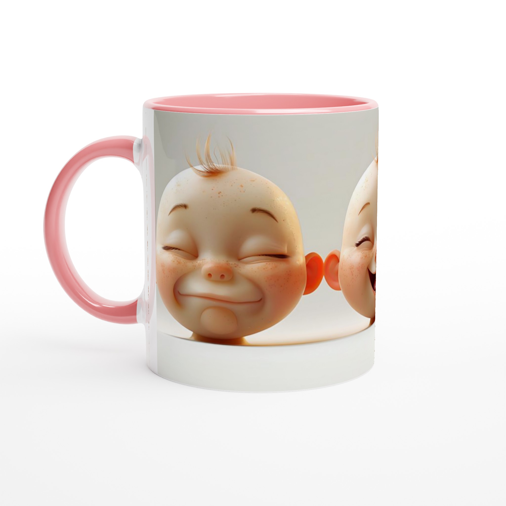 Glad Bebis Mugg - Söt Keramisk Kaffemugg med Lekfulla Ansiktsuttryck i 7 Färger 6 13c18fde-af29-4795-8342-04ccb764f94a