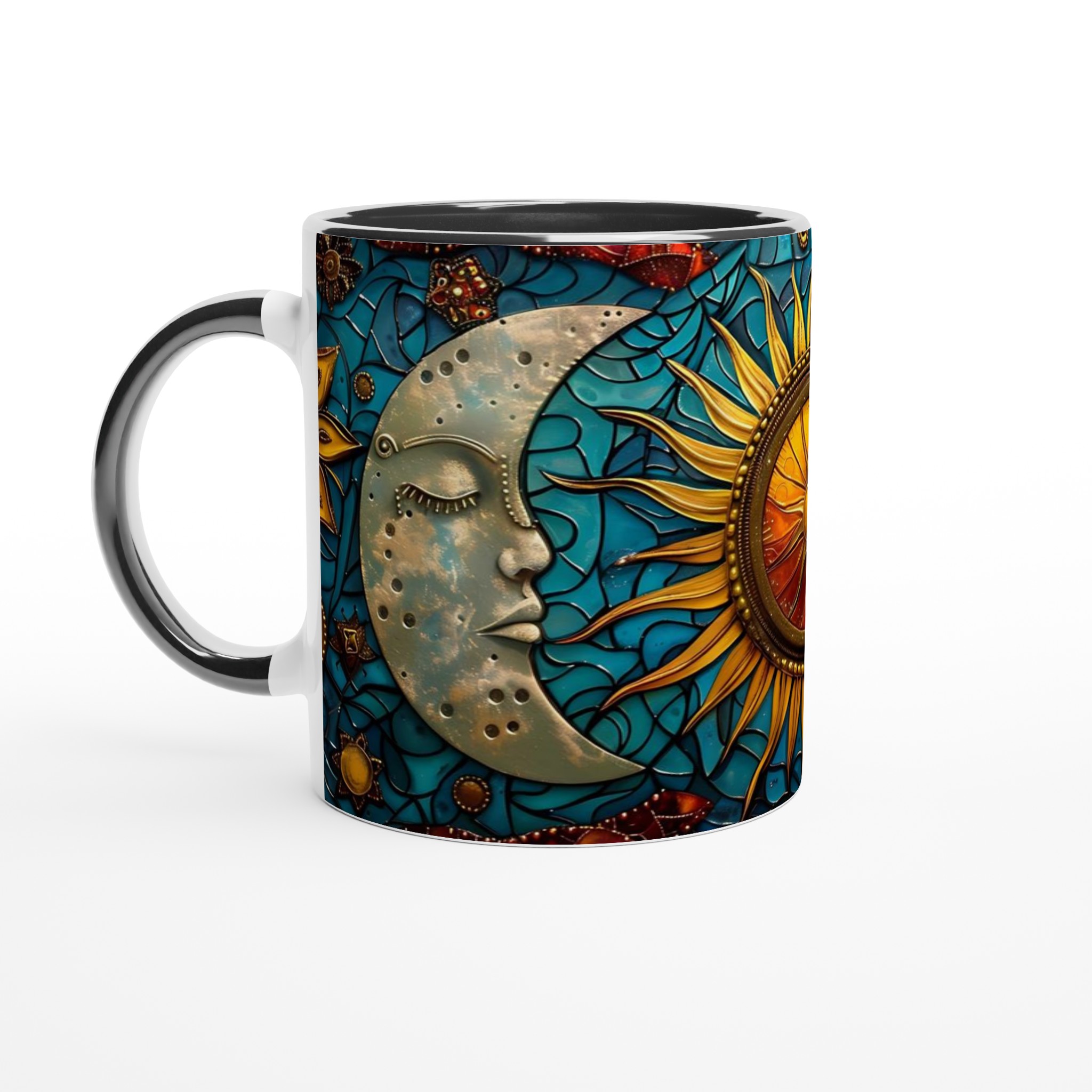 Celest Mugg: Sol & Måne i Stained Glass-stil – Välj din färg 4 13efba8d-6f84-45e7-9c9f-03d572ba1e2c