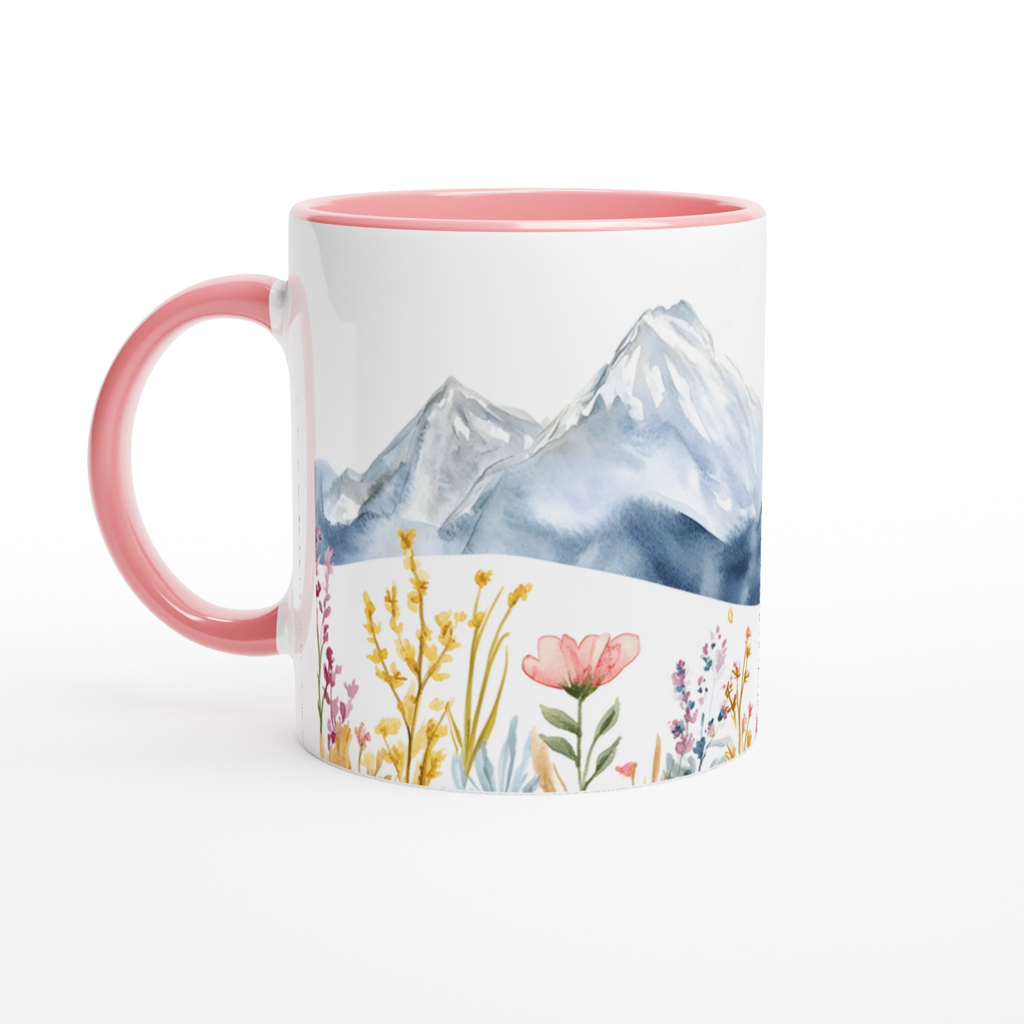 Akvarell Berg & Vildblommor Keramikmugg – Din 11oz Favorit i Flera Färger! 6 140b1081-907f-4f1b-b85b-61a30d40716c