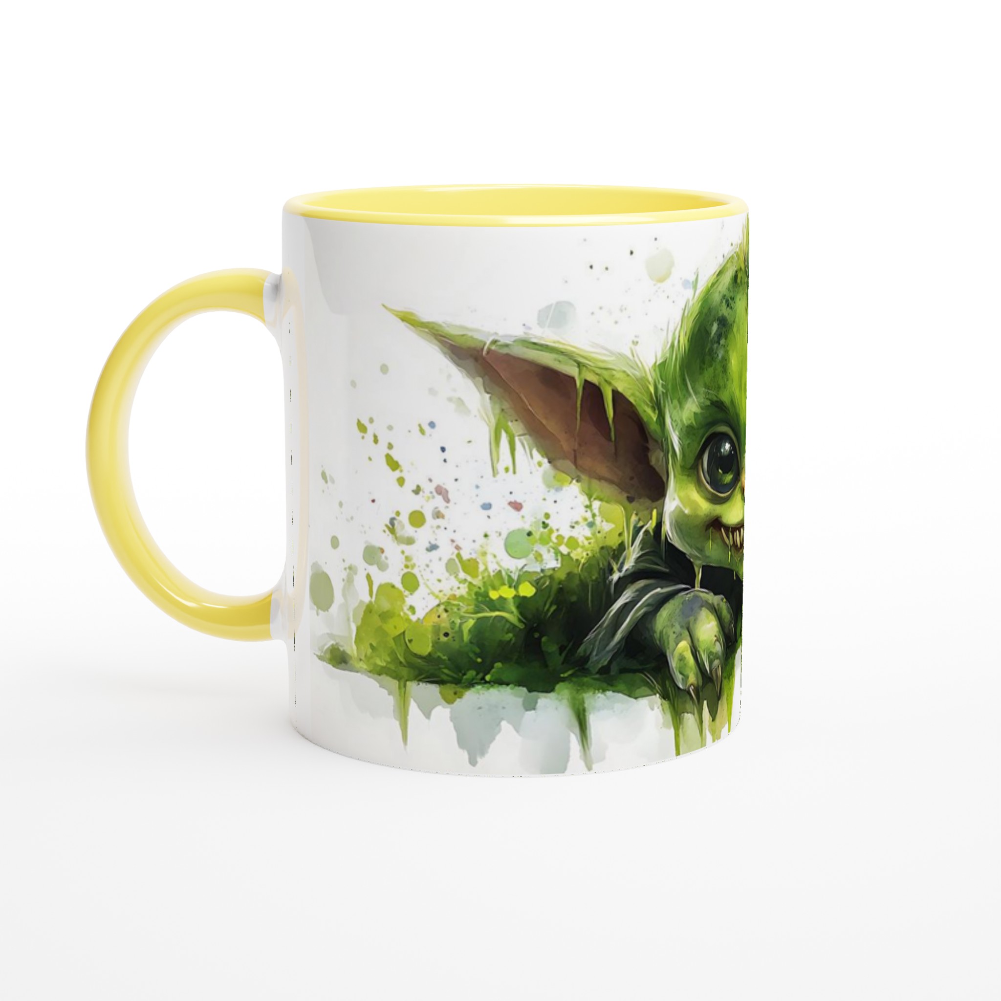 Grön Fantasyvarelse Akvarell Mugg – Charmig & Lekfull 11oz Keramikmugg 3 1412f9ea-54e8-4120-b9de-306d279d7cd9