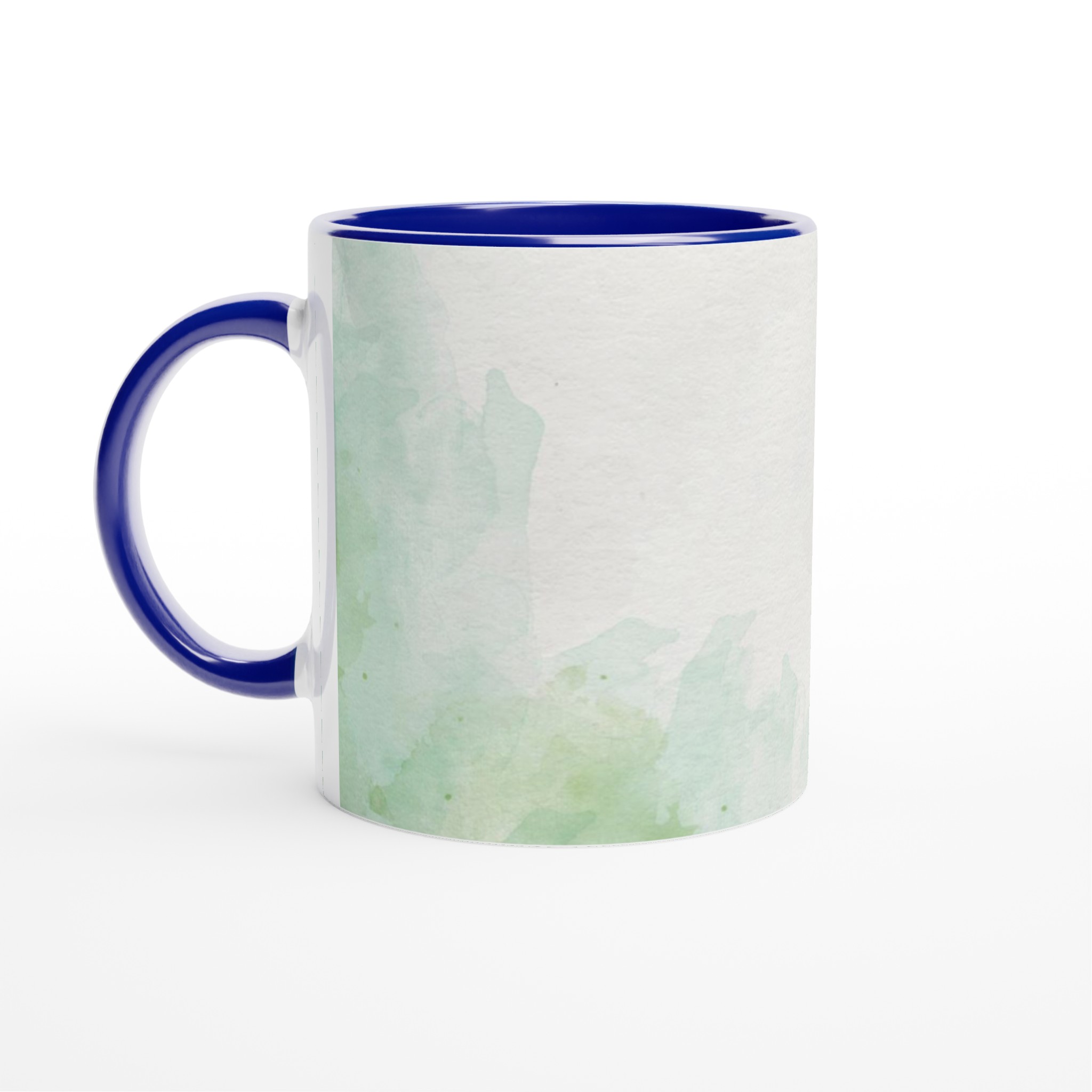 Vit 11oz keramisk mugg med subtil akvarellkänsla - välj din favoritfärg 2 1453c30d-986c-4e4b-8e60-10d0c47432a8