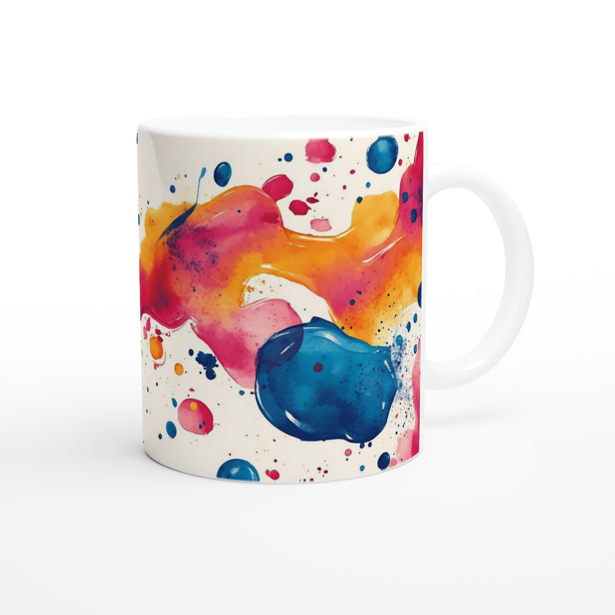 Konstnärlig Färgexplosion 11oz Keramikmugg – Välj bland 7 Livfulla Nyanser 9 146dfd27-be17-40bf-bf1d-ce6a2fd3ee0a