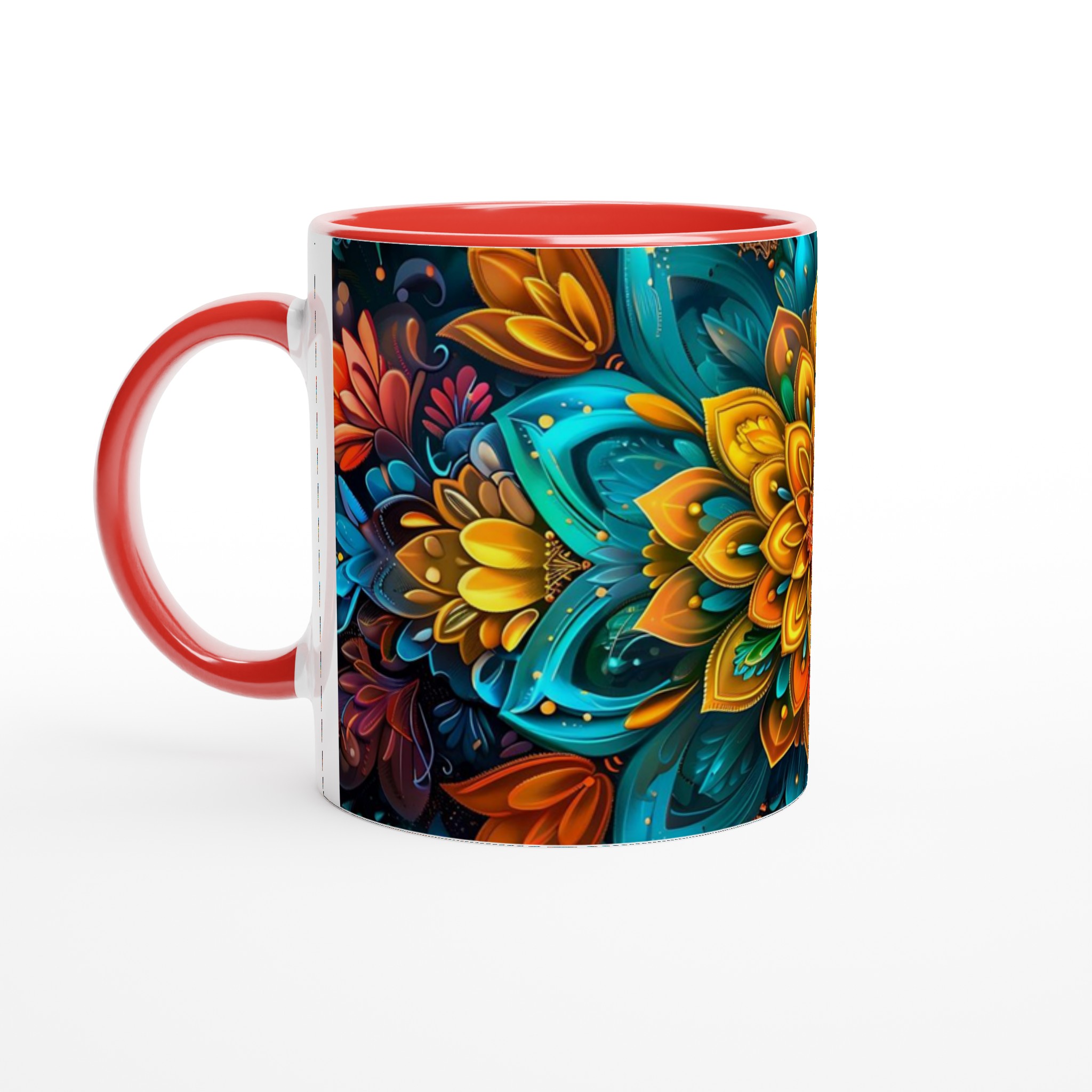 Abstrakt Mandala Keramisk Mugg – 11 oz i Valfri Färg, Diskmaskinsäker 5 1475b2b0-4061-44f1-9e51-bb01f43ebfe0