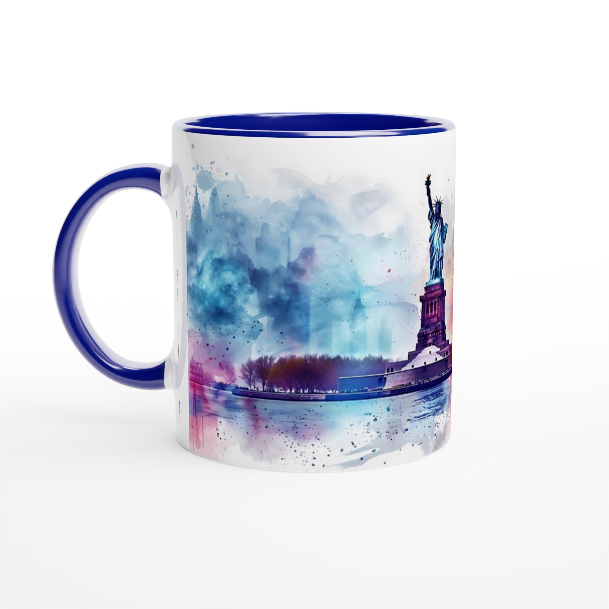 Frihetsgudinnan Akvarell Mugg - New Yorks Ikoniska Silhuett i Levande Färger, Välj Din Favoritfärg! 2 1482863d-c96f-4811-8ca2-c57634e8ae2d