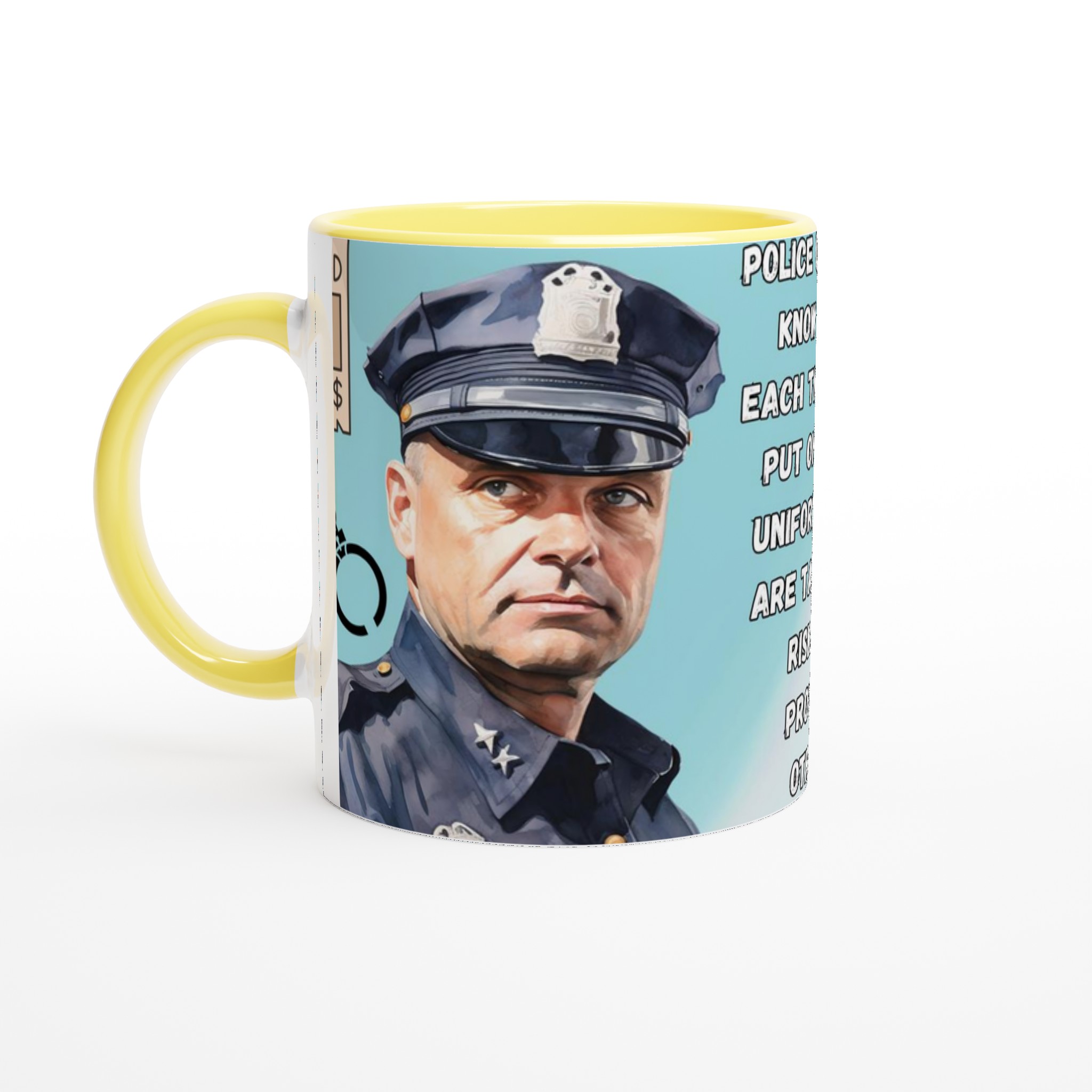 Vit 11oz keramisk mugg med kraftfullt polisärofat i flera färger 3 14979223-393b-4495-a95d-8b3abac28f9a