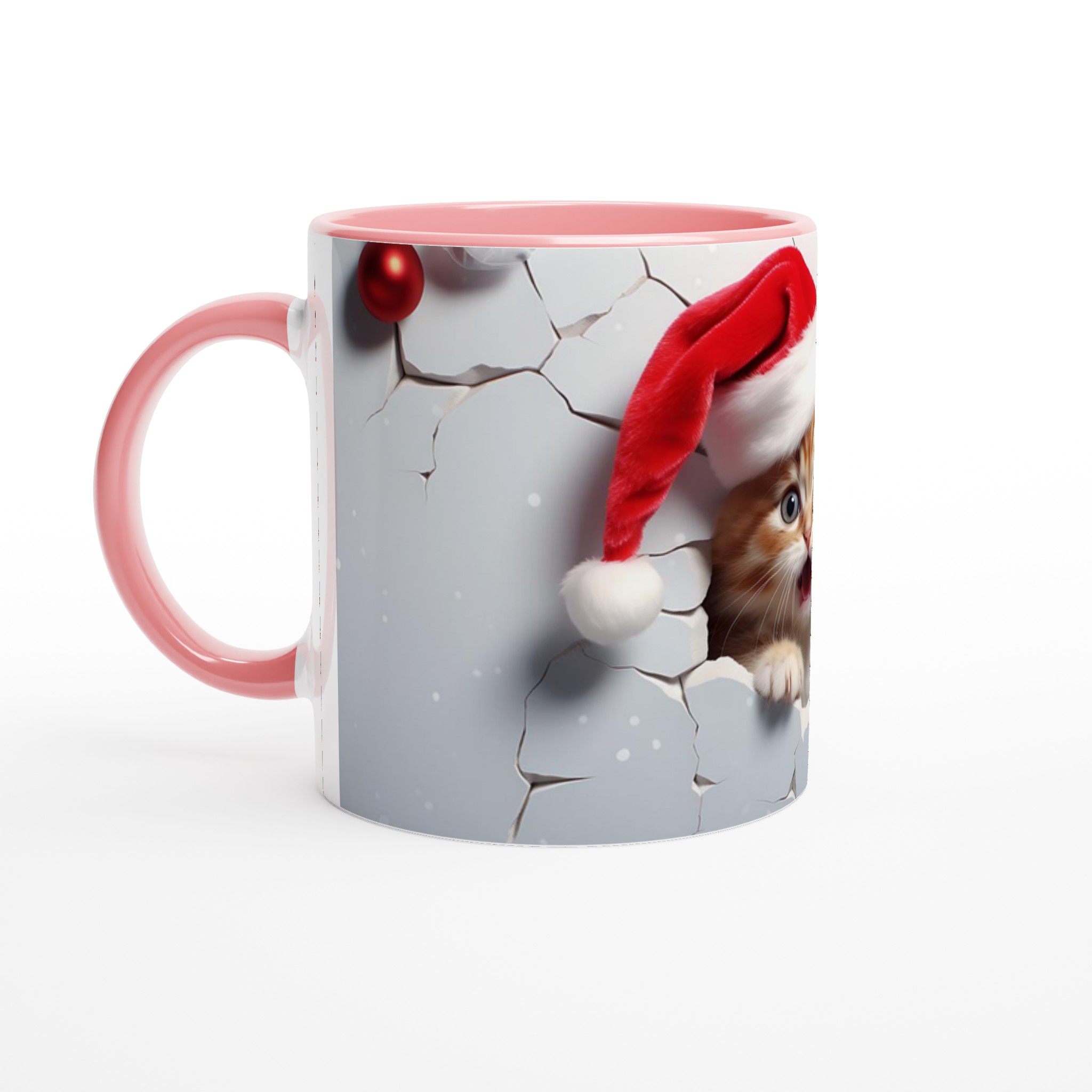 Söt Kattunge i Tomteluva Keramikmugg - 11oz Julmugg för Kaffe & Te i Flera Färger 6 14b31989-a49b-499f-8579-52f65b45a9f5