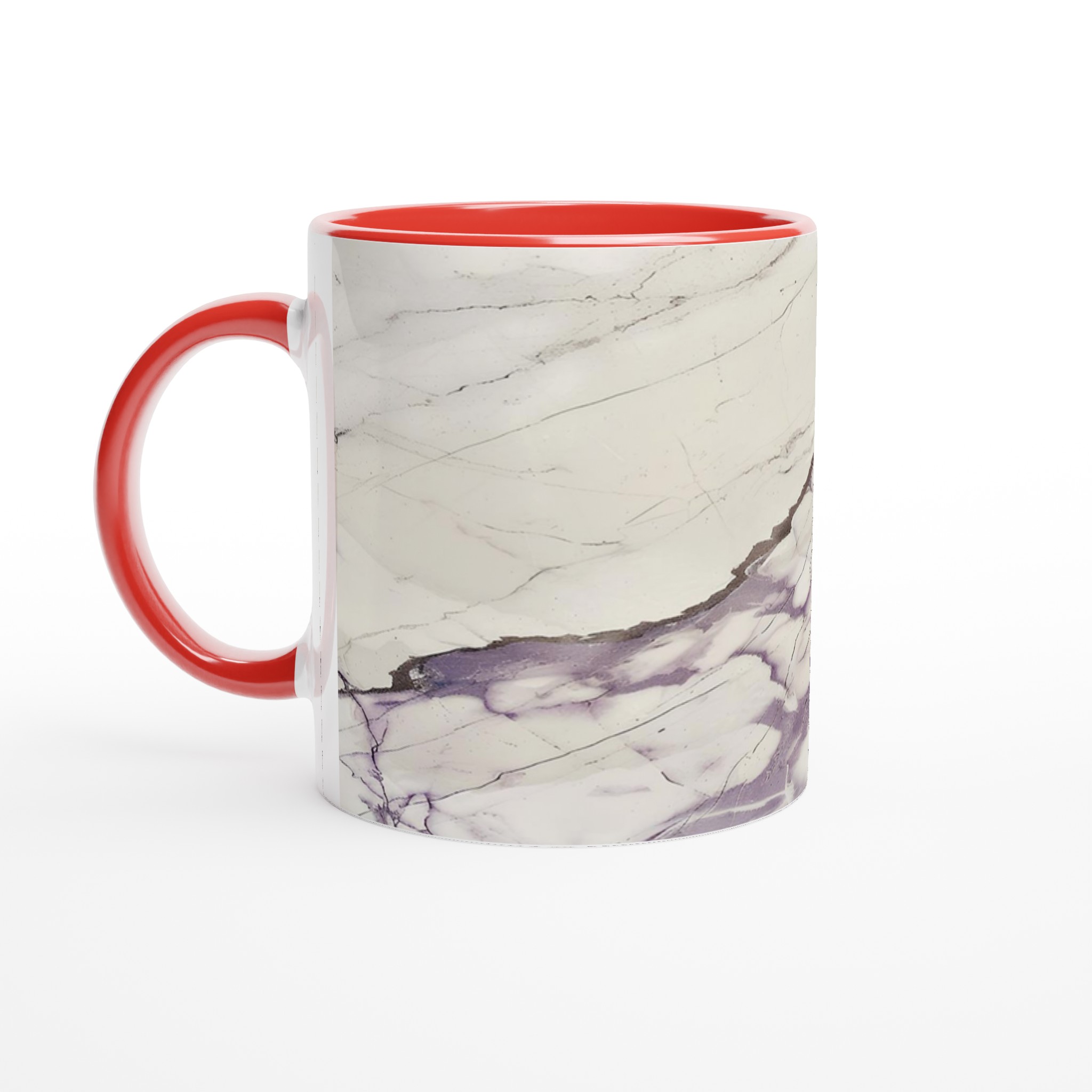 Lyxig 11oz Marmor Keramisk Mugg – Vit och Lila Marmor Mönster – Välj Bland 7 Färger 5 14ba4ed3-bc74-41f6-b03d-321aec979ae8