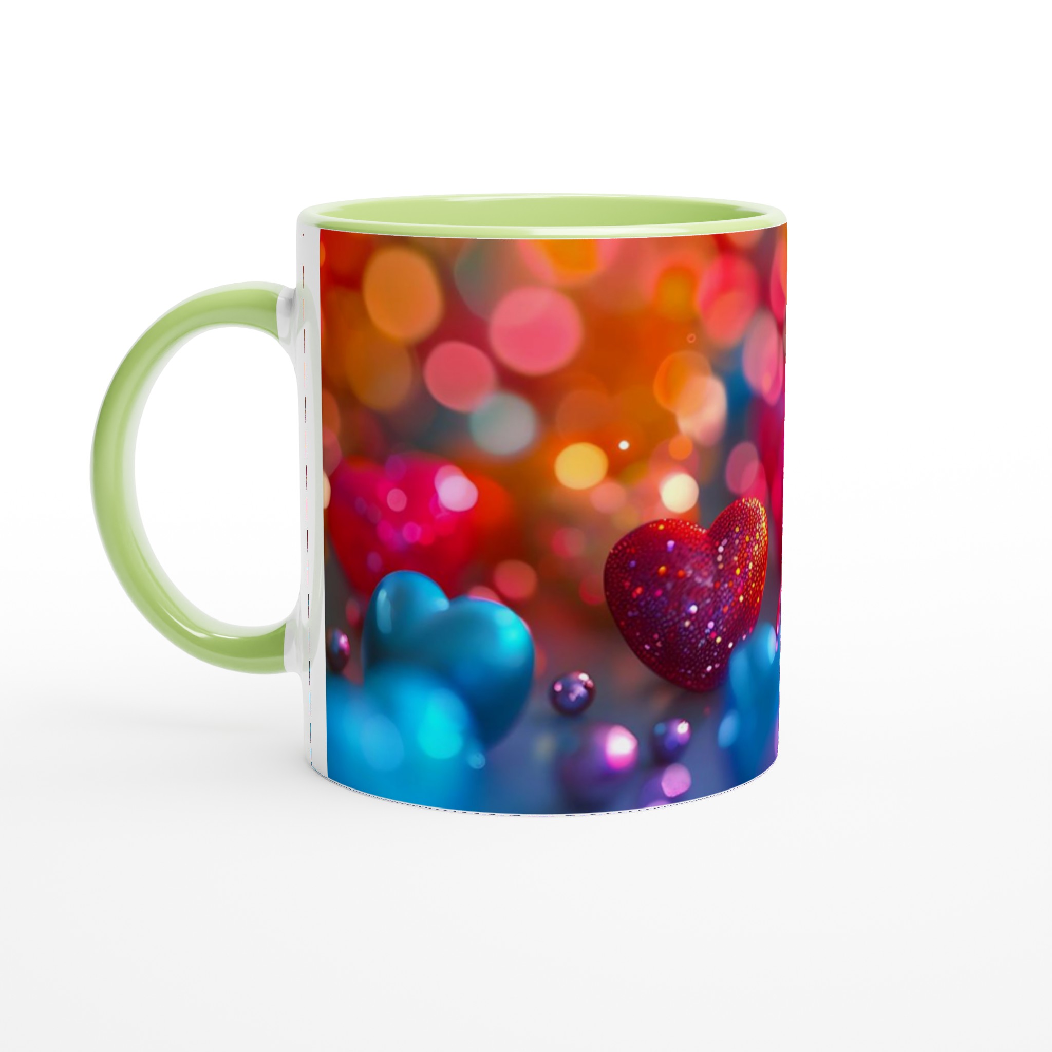 Kärlek i Varje Klunk: 11oz Keramikmugg med Glittrande Hjärtan – Välj Din Favoritfärg! 7 14ddd4a7-2ba1-408b-abb4-64733f21465f