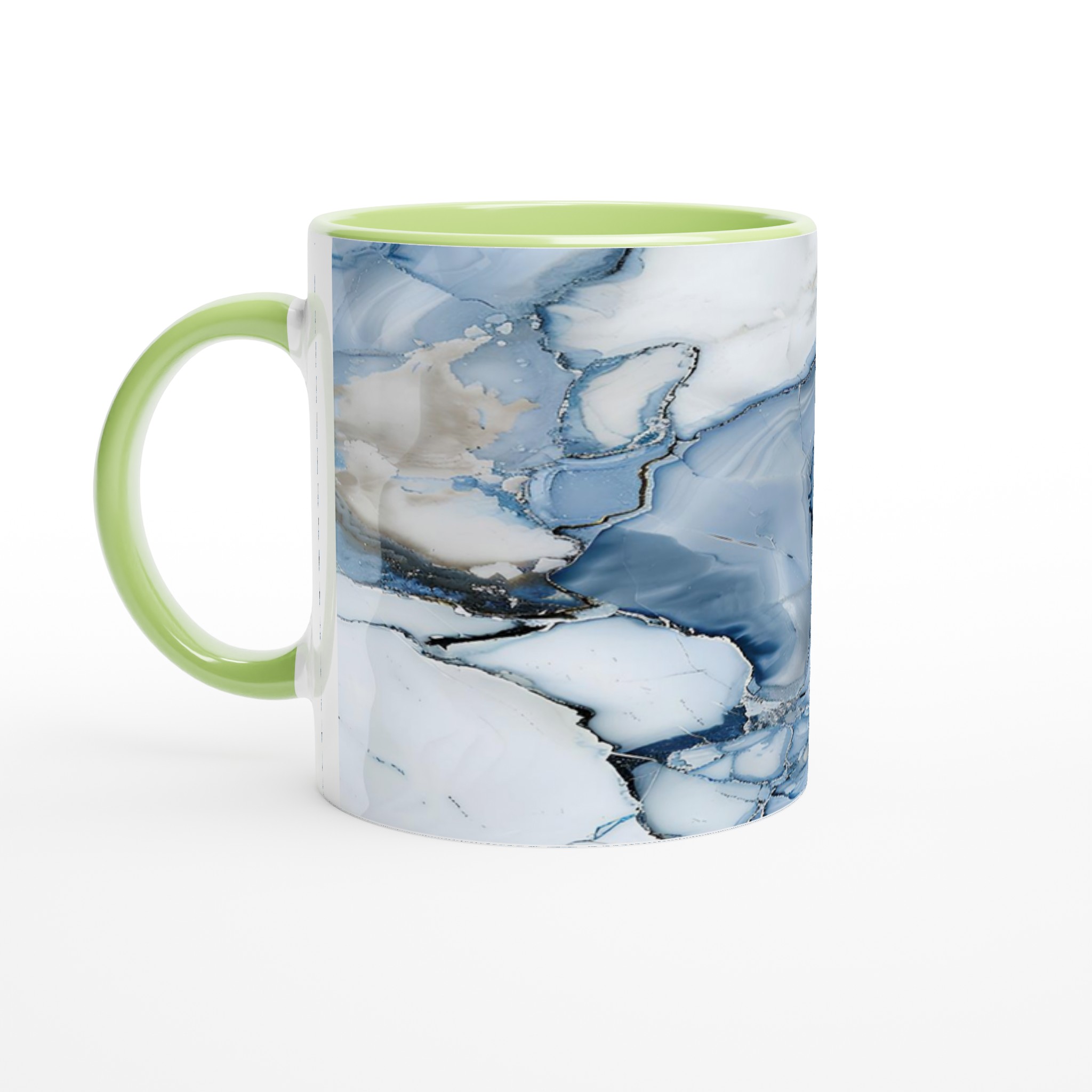 Abstrakt Marmormugg i Blått & Vitt – 11 oz Keramikmugg för Modern Stil 7 14fa5636-5933-425d-a47f-510b95028637