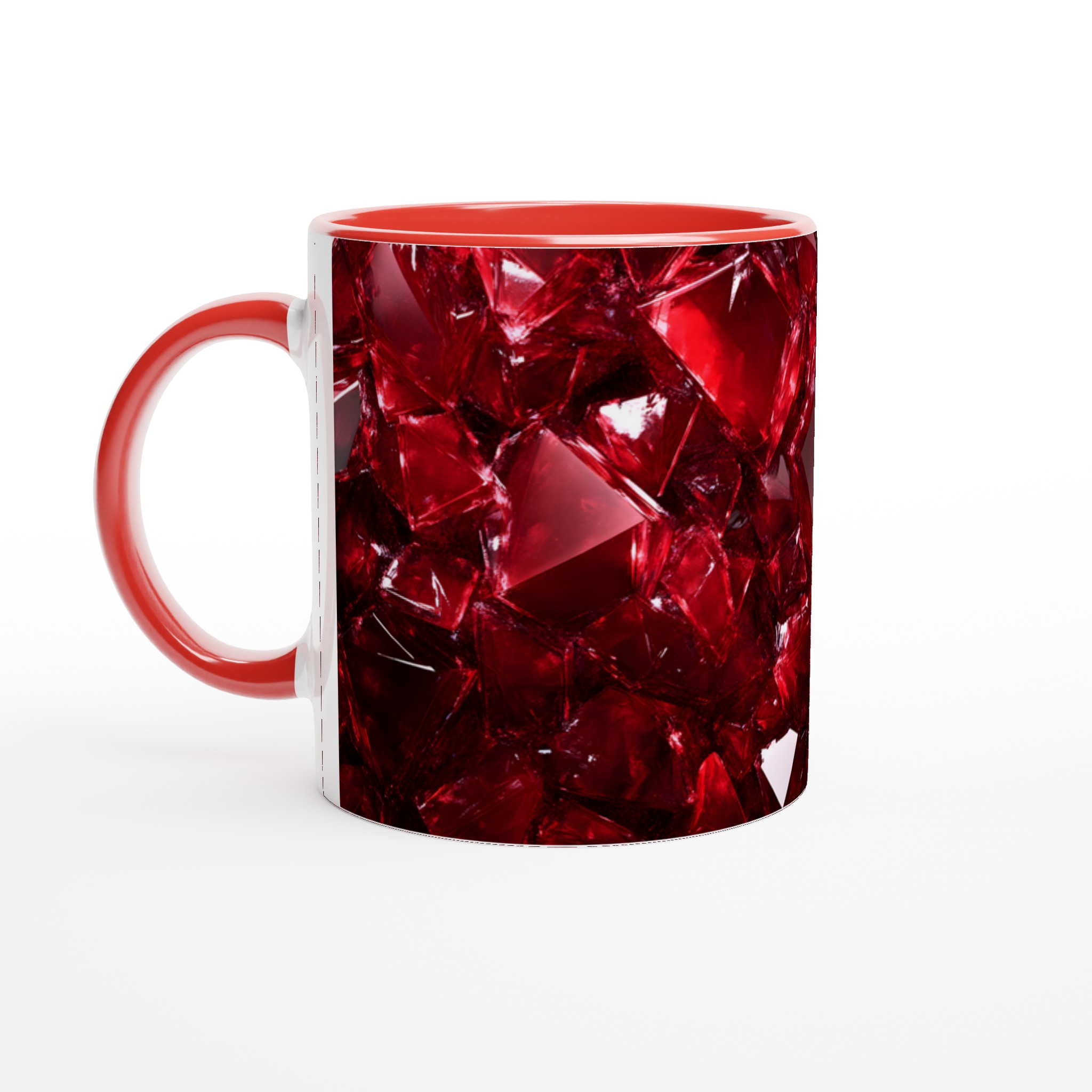 Rubinröd Kristallmugg – 11 oz Keramisk Mugg för Glänsande Morgonstunder 5 14ffd516-1d09-4966-b725-a922401925c8