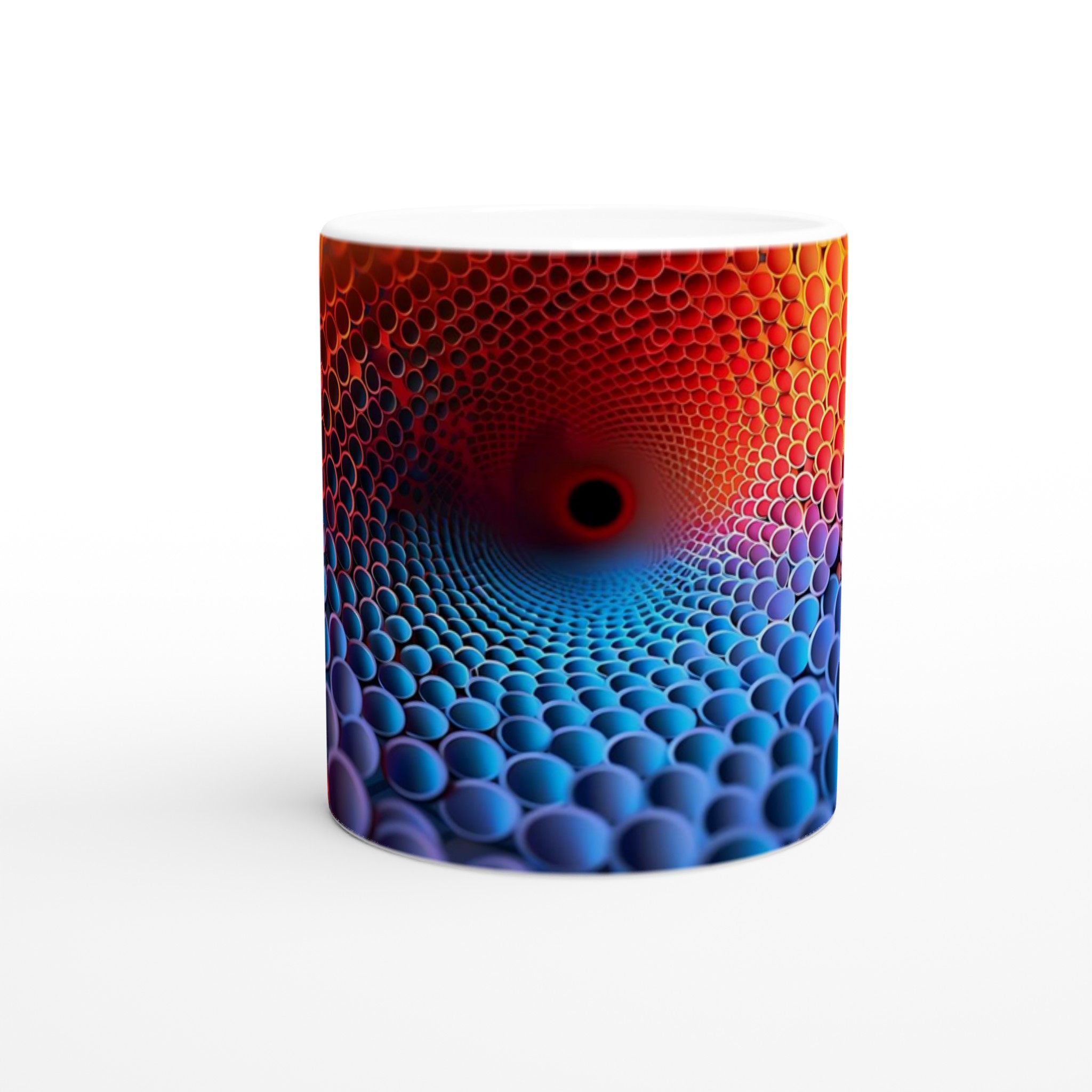 Abstrakt Spiral Keramikmugg – Vibrerande Färger för Din Favoritdryck, Välj Bland Flera Nyanser 8 151a67db-4603-4254-aa41-0a28e475c6fd