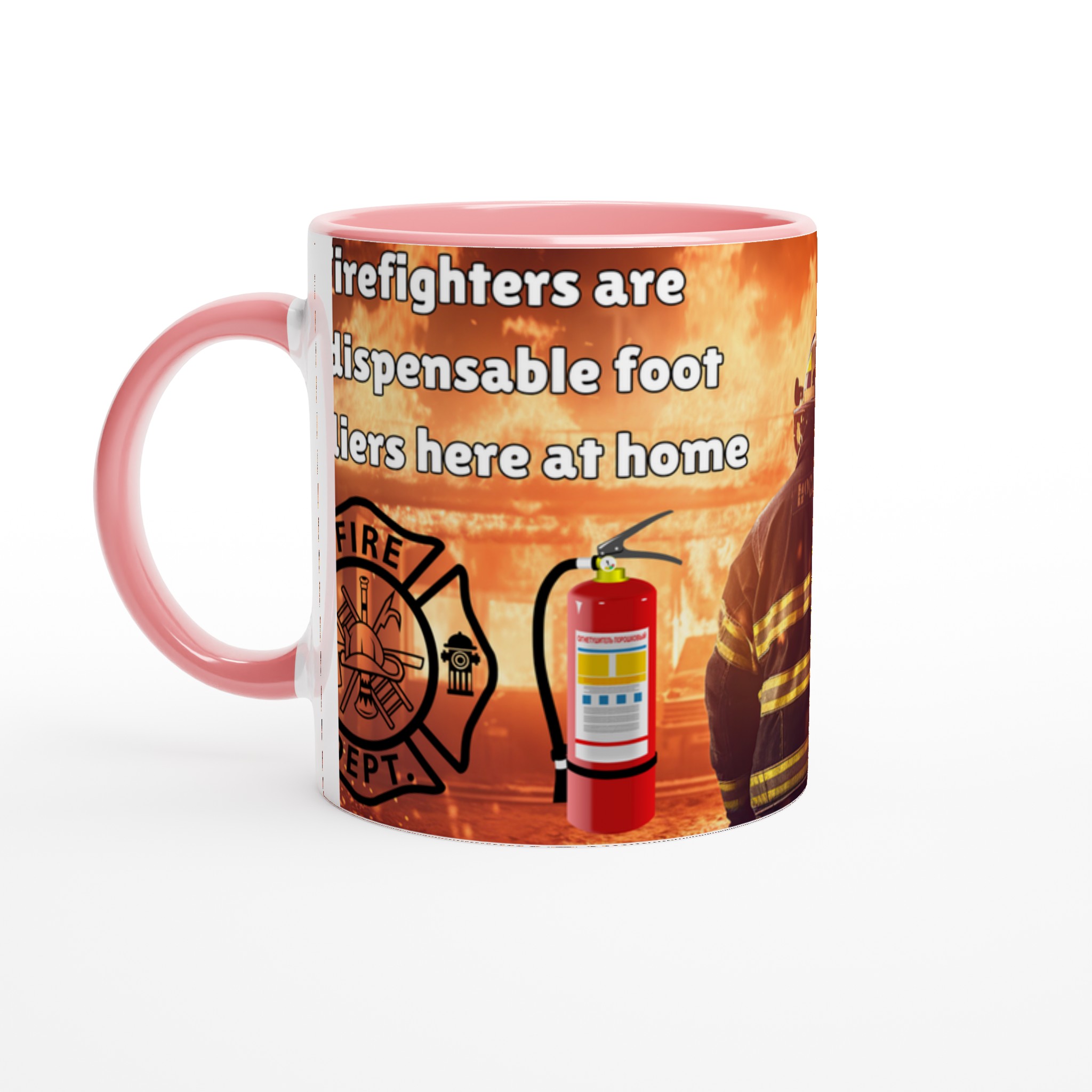 Vit 11oz keramisk mugg – hylla brandmän i ditt val av sju livfulla färger 6 1547bf68-5f0c-416c-a524-6896e9f98a0b