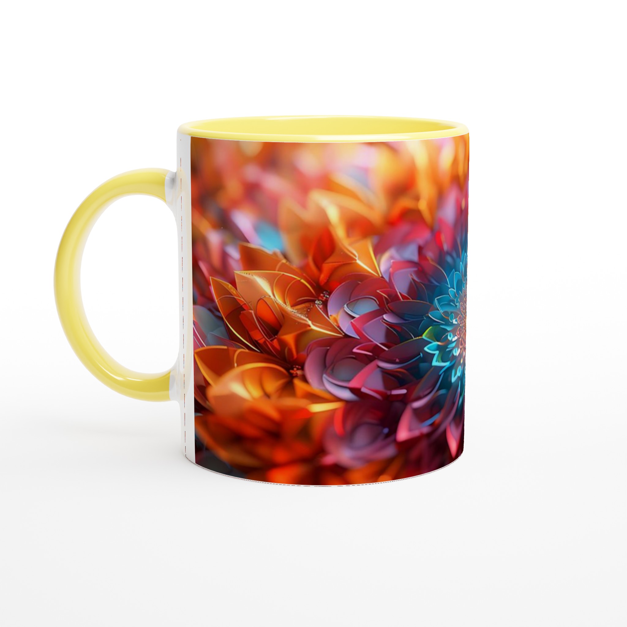 Abstrakt Mandala 11oz Keramikmugg – Färgstark Konst för Din Favoritdryck, Välj Din Färg! 3 1551e25e-1ddd-4996-acf2-8f181c029401