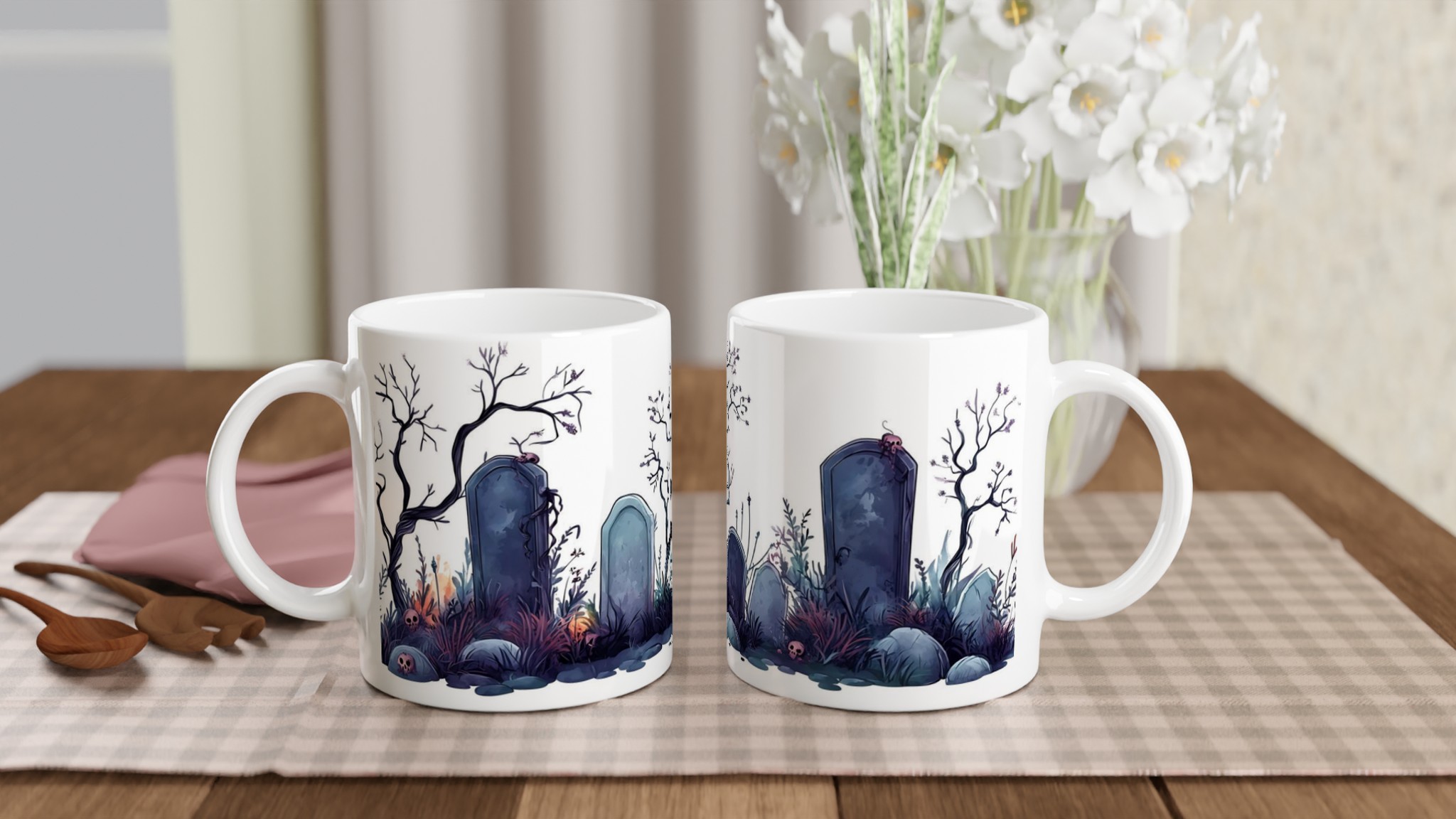 Mörk Romantisk Kyrkogårds Mugg – Spöklik Charm för Halloween & Gotisk Stil 10 1588cec1-3f65-4248-90c9-66f3a0b018cb