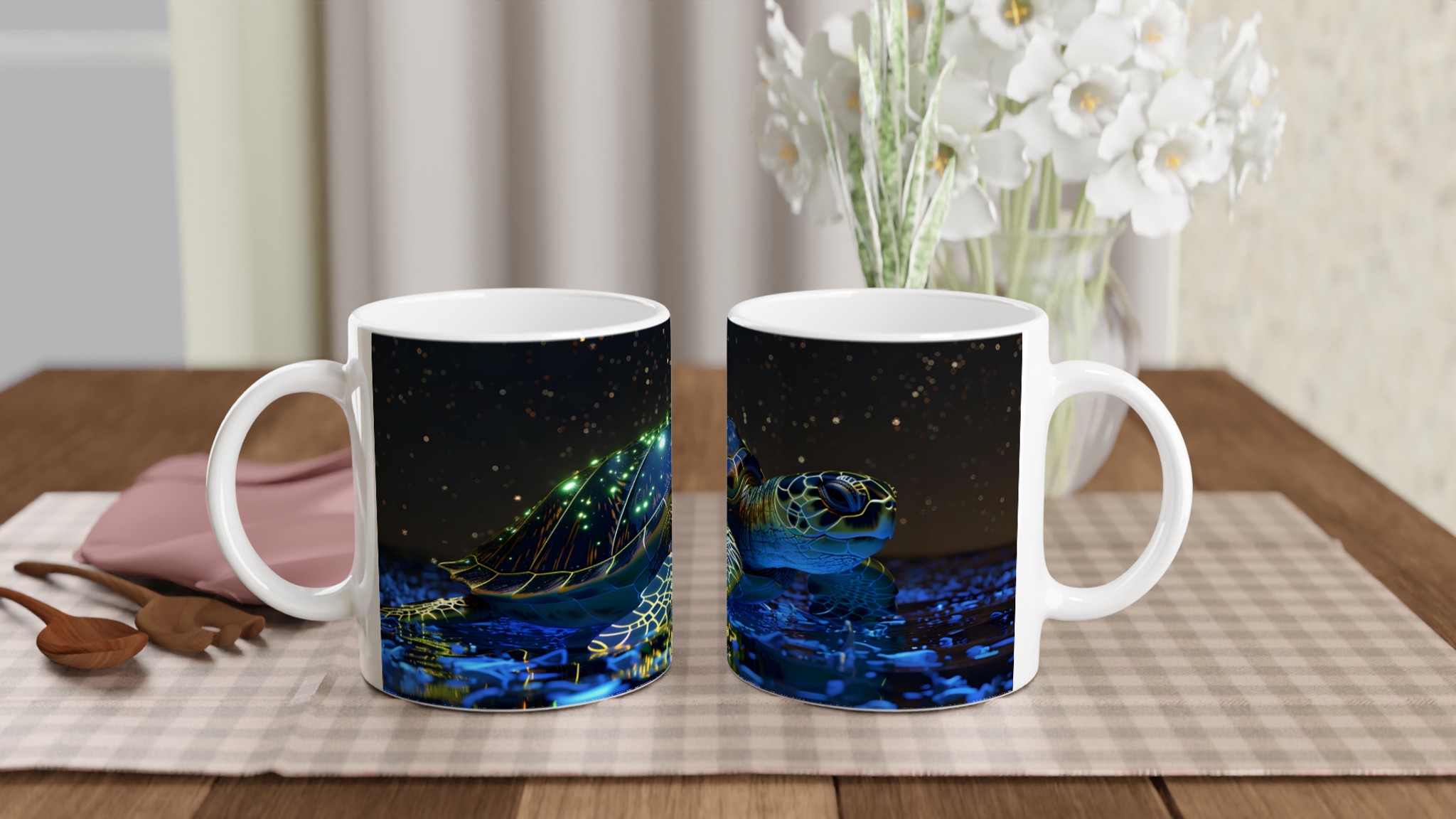 Kosmisk havssköldpadda 11oz keramikmugg – Drömsk konst för din kaffe eller te 10 1592fecf-b051-4fbd-911a-1ce56510874c