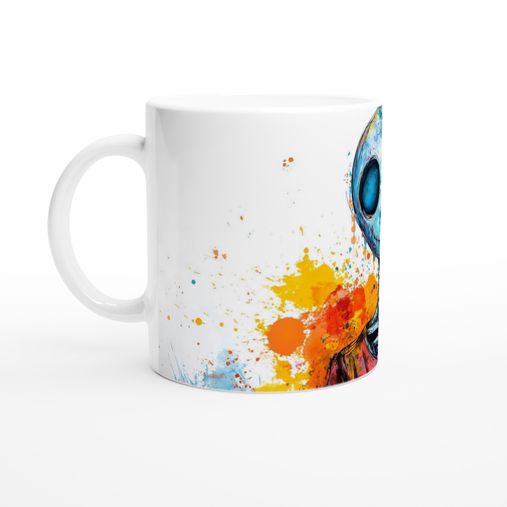 Färgsprakande Skelett Mugg - Unik Keramikmugg för kaffe, te & kreativitet 1 15ab87d5-479b-4672-8938-ec90702e06b1