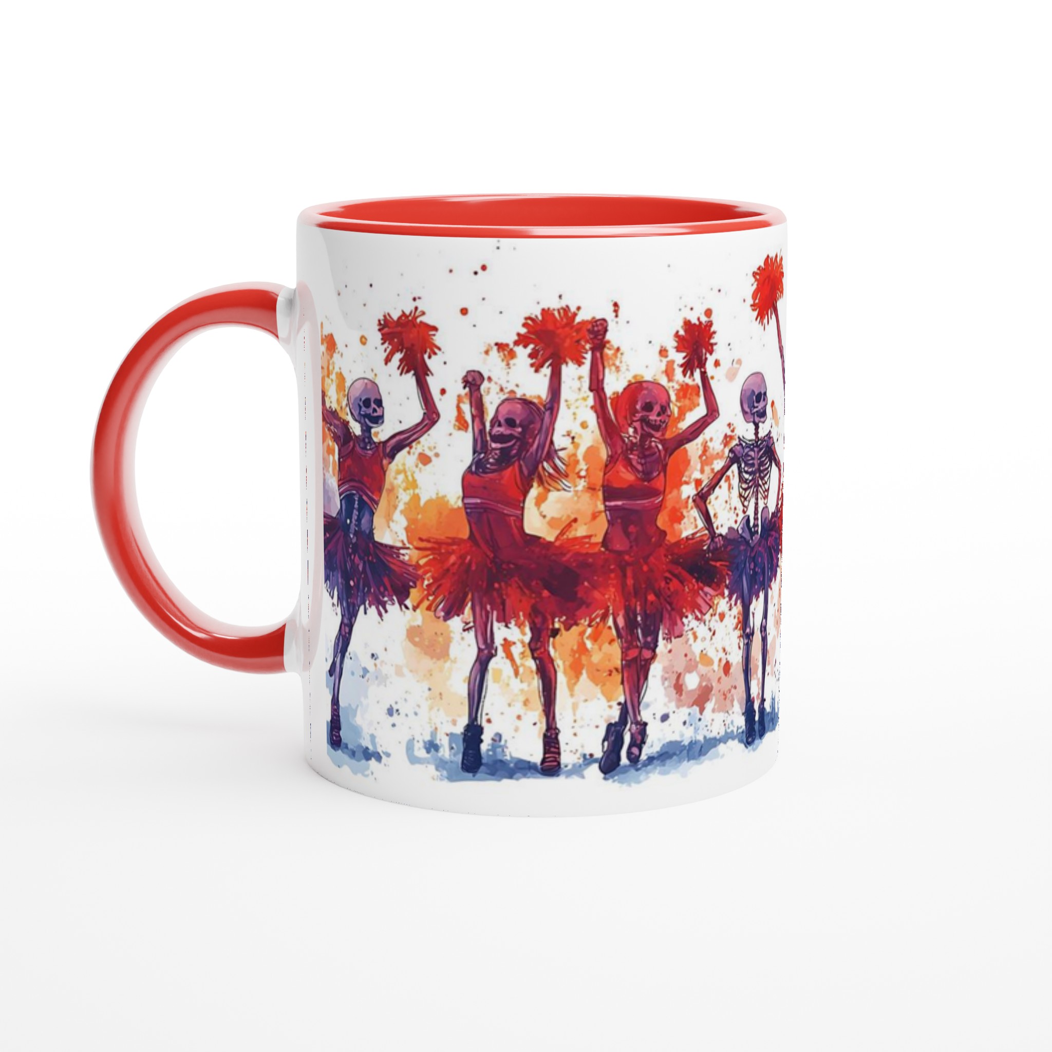 Skelett Cheerleader Mugg - Våga sticka ut med denna unika keramikmugg i ditt val av färg 5 15d75808-447b-401a-855f-a4c6fe0bc305