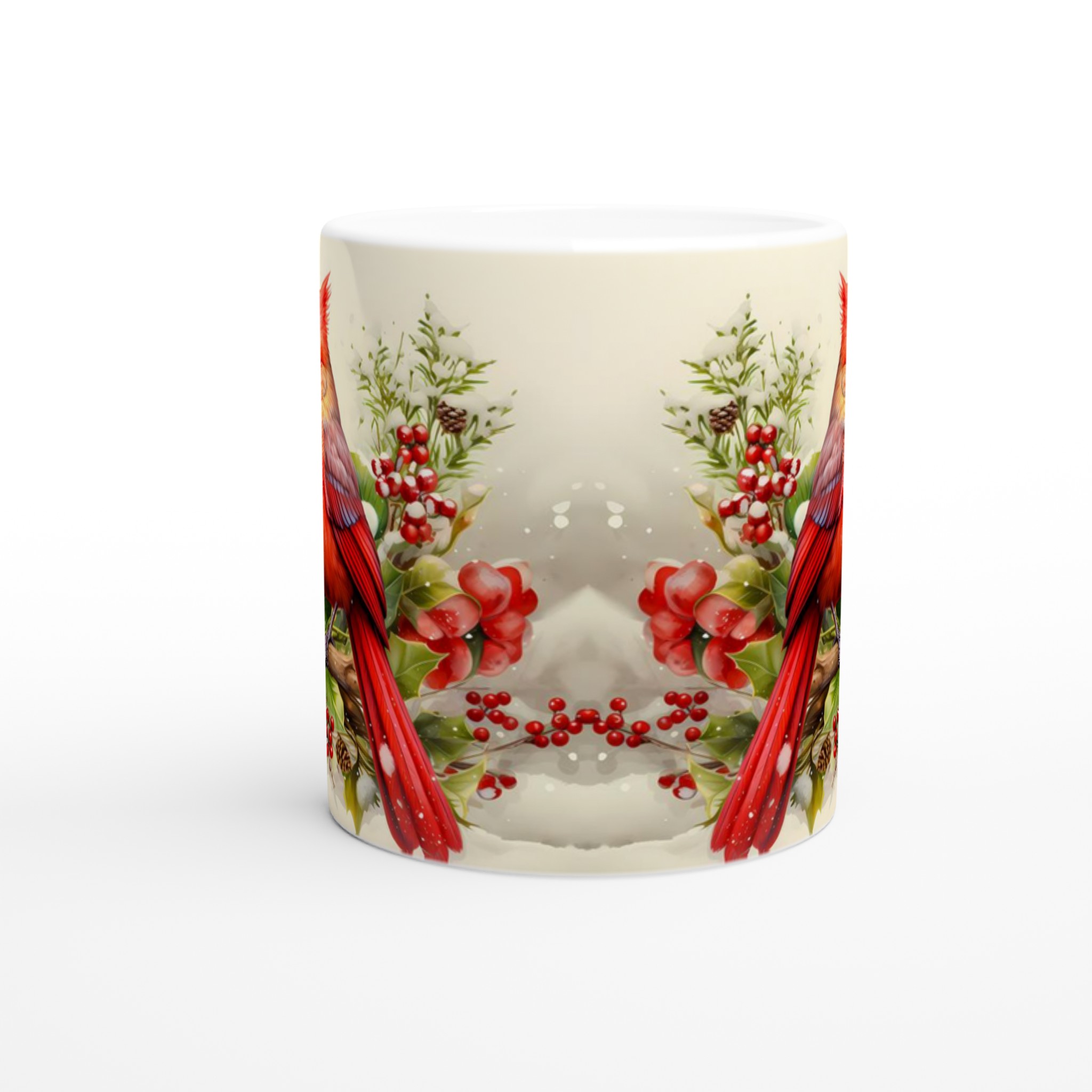Kardinal i Vinterland Mugg - Levande Vinterdesign på 11oz Keramikmugg 8 15ef2db3-8ffc-4e56-8075-8f7f029e999a