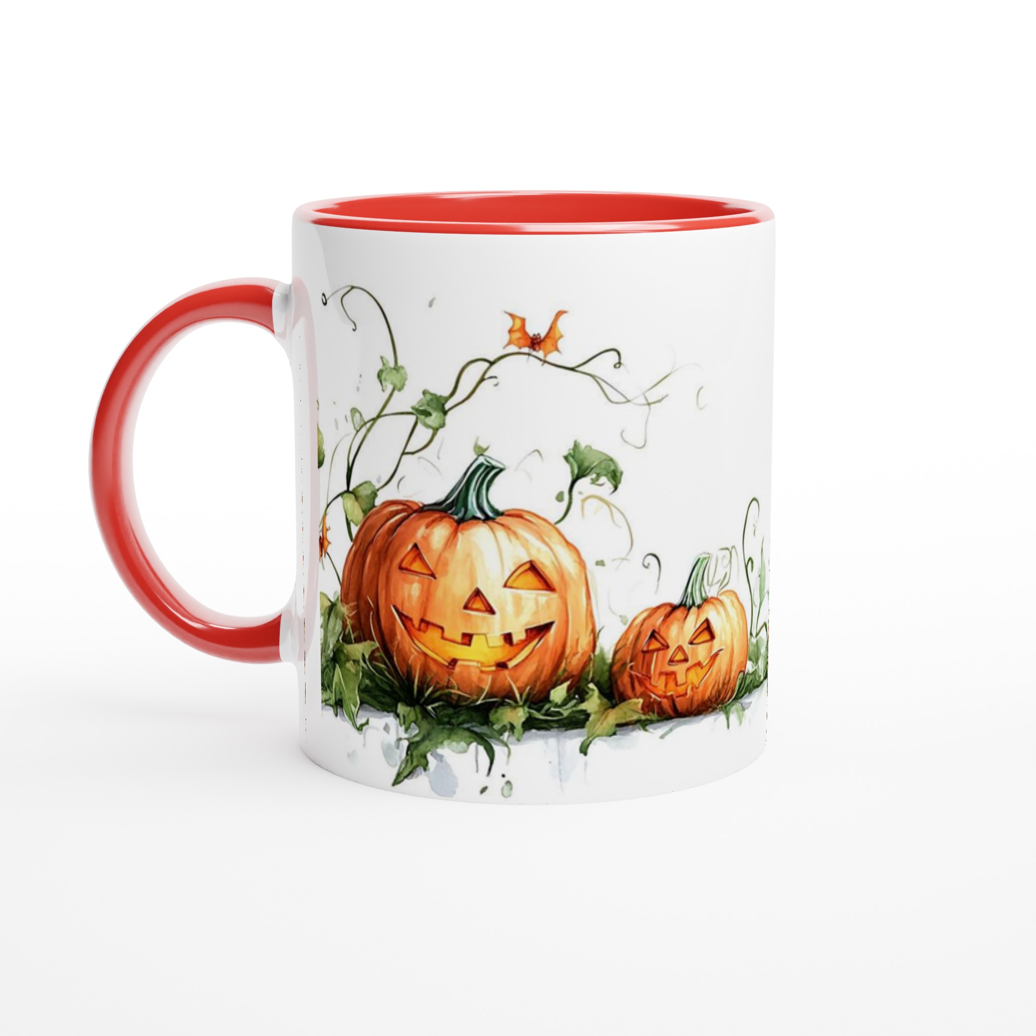 Bus eller godis! Klassisk Halloweenpumpa Mugg – Spöklikt charmig 11oz keramikmugg i ditt val av färg 5 1616fc9d-75e6-4e8d-806d-607c03286cd0
