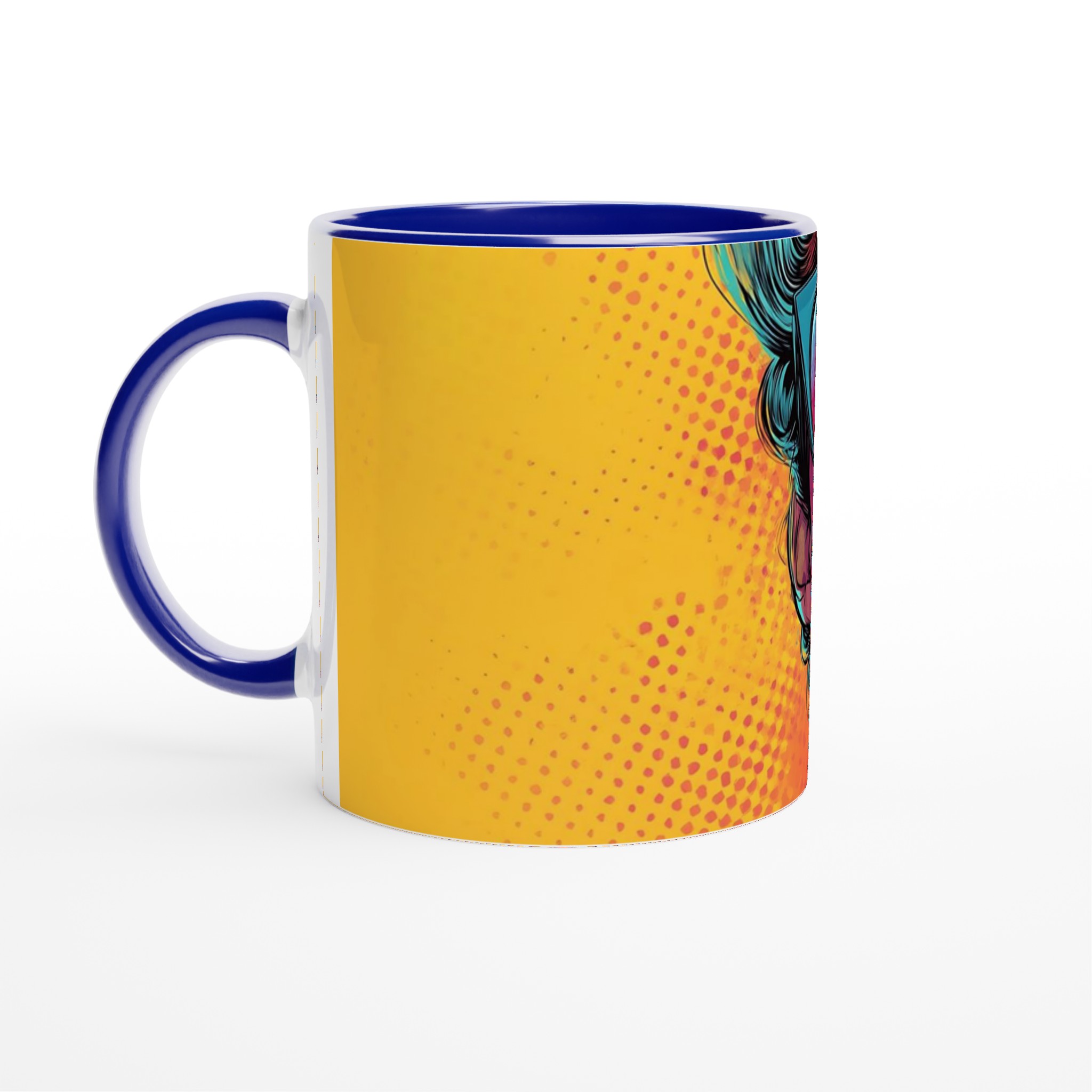Pop Art Diva Keramisk Mugg – Uttrycksfull Design i 7 Livfulla Färger 2 16587bf4-7af2-49a6-82f7-3105b72d6ff9