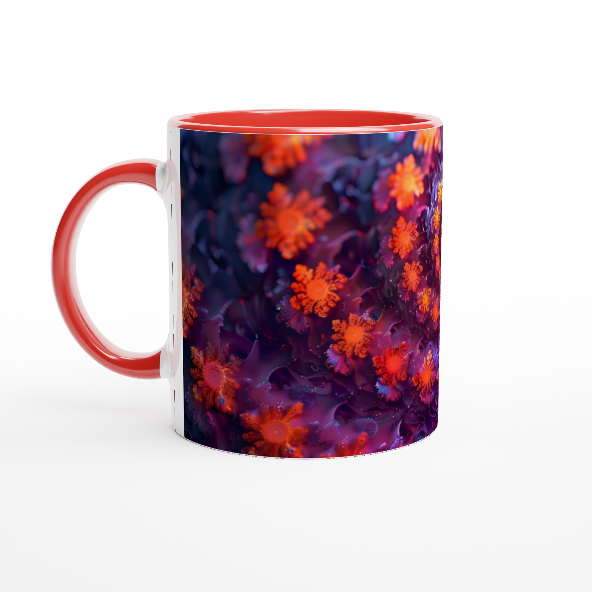 Abstrakt Spiralblomma Mugg - 11oz Keramisk Kaffemugg med Konstfull Design & Flera Färgalternativ 5 1670384b-def3-4a01-8a7b-0b1b8e4a8b78