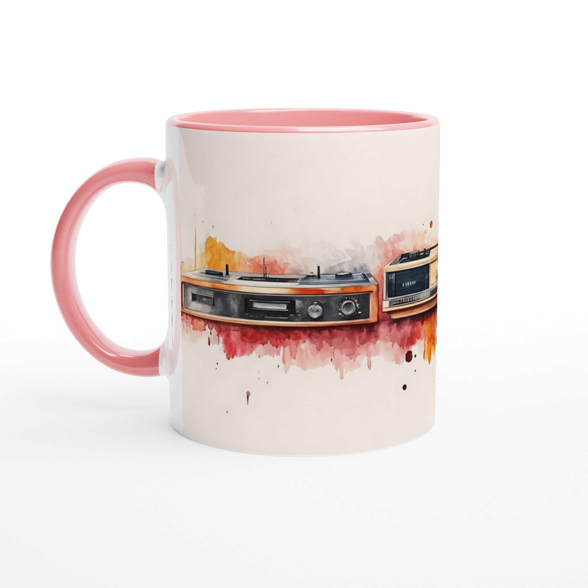 Retro Tech Fusion – Akvarell Keramikmugg 11oz: Välj din färg! 6 16e06627-94da-44d9-9fc4-ffa58c4168e5