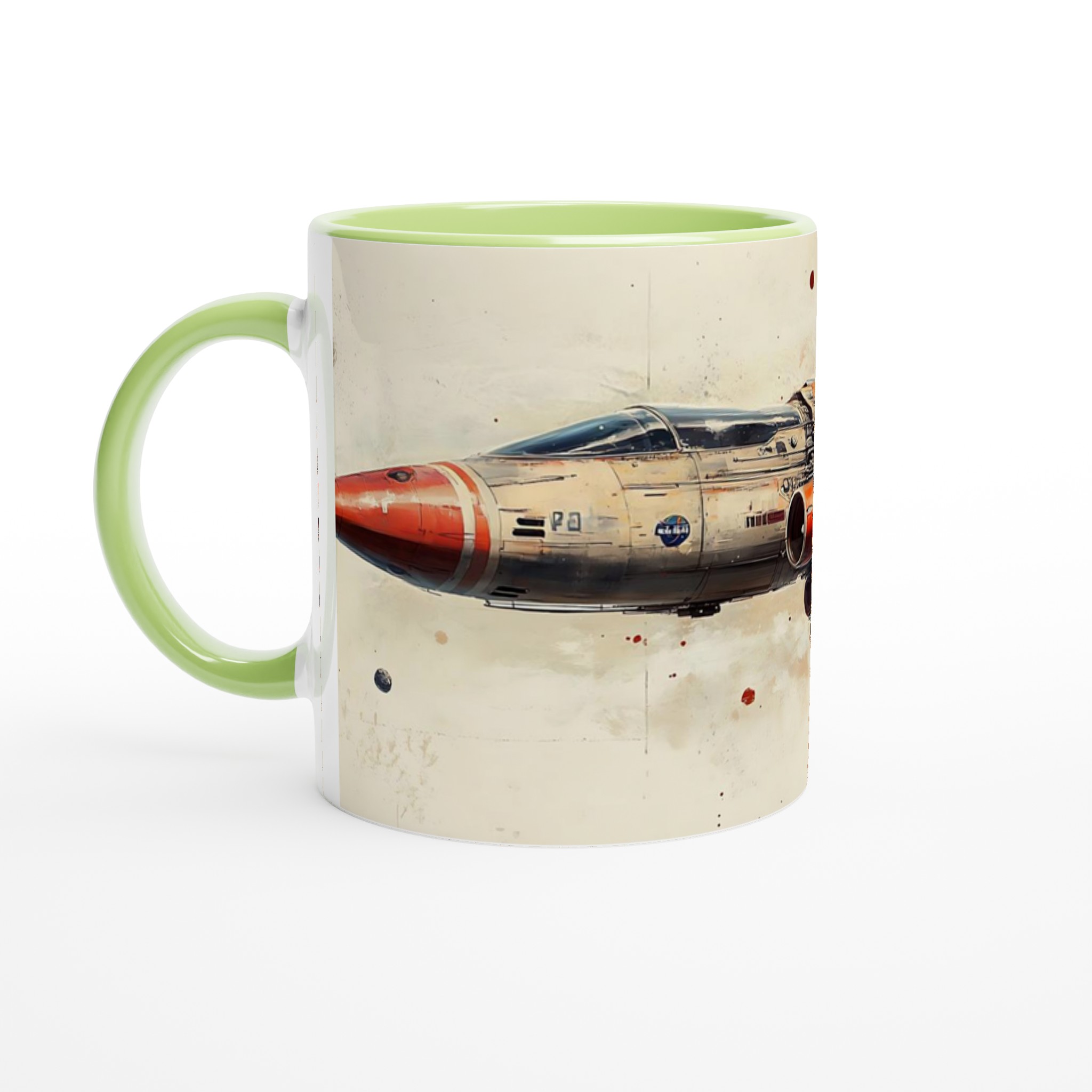 Space Explorer Ceramic Mugg - Sci-Fi Konst inspirerad av Världsrymden, 11oz, Välj din Färg 7 16e2afeb-68f3-407e-bc58-7eba162af929