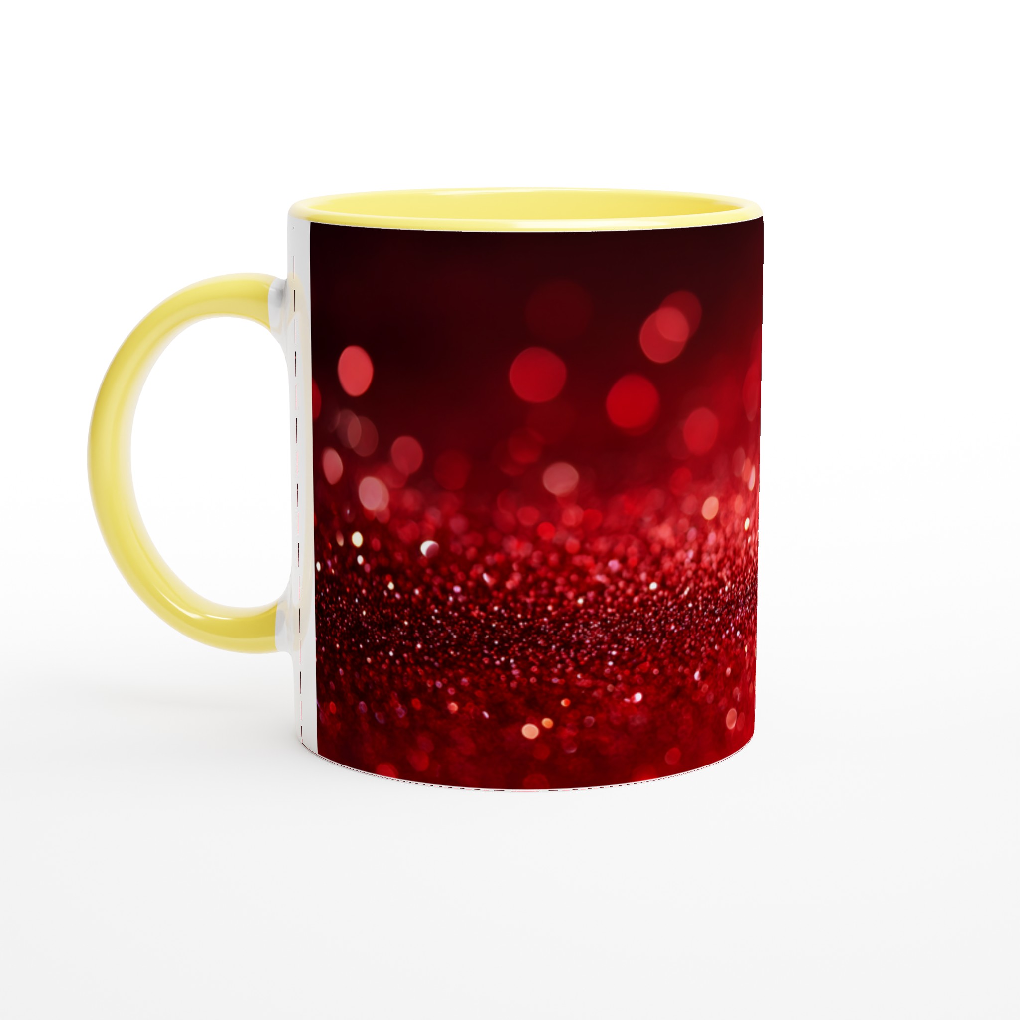 Glittrande Röd Keramisk Mugg – 11 oz För Din Vardagslyx i Valfri Färg 3 16f0d47d-fd8b-4778-9bb3-0b5bd693d694