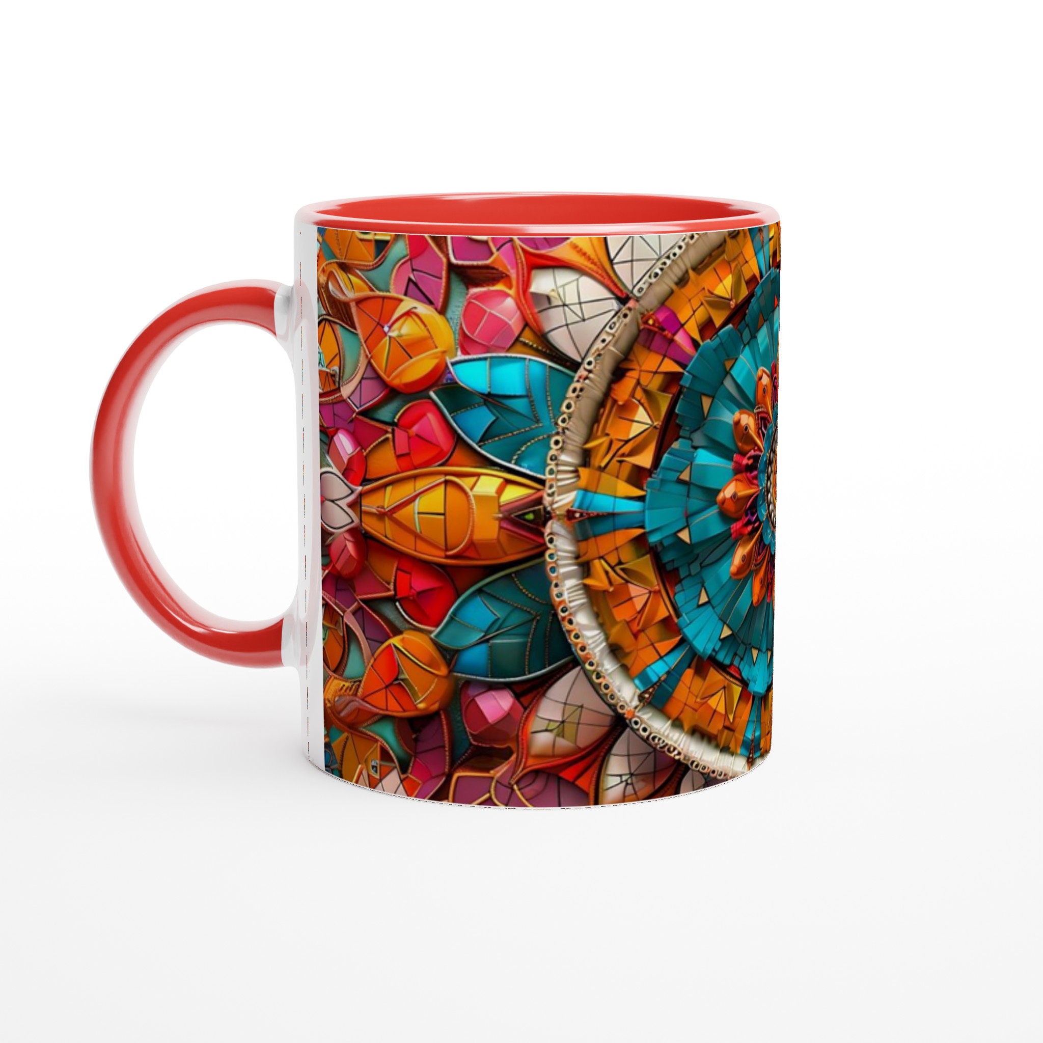 Mångfärgad Mandala 11oz Keramikmugg – Välj bland 7 Livfulla Färger för Din Unika Stil 5 17042cd7-9317-4b9b-8cb0-8c4505f08638