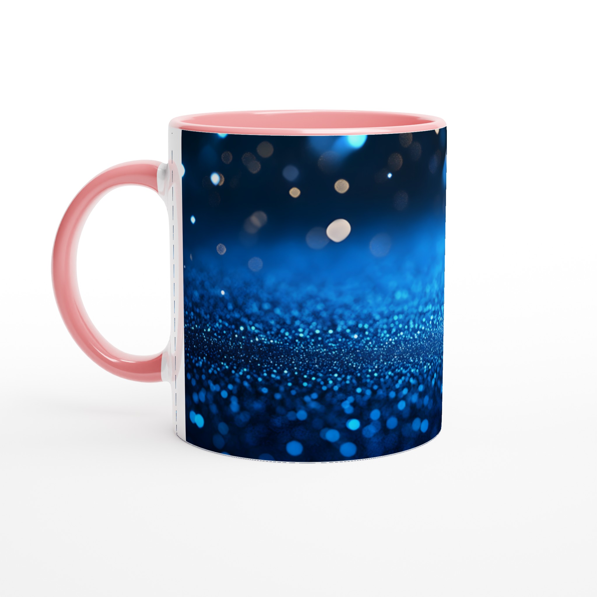 Stjärnklar Natt 11oz Keramikmugg - Blå Glittereffekt & Valfri Färg 6 1775ebf2-808c-4a03-96b4-ceea7042bc52