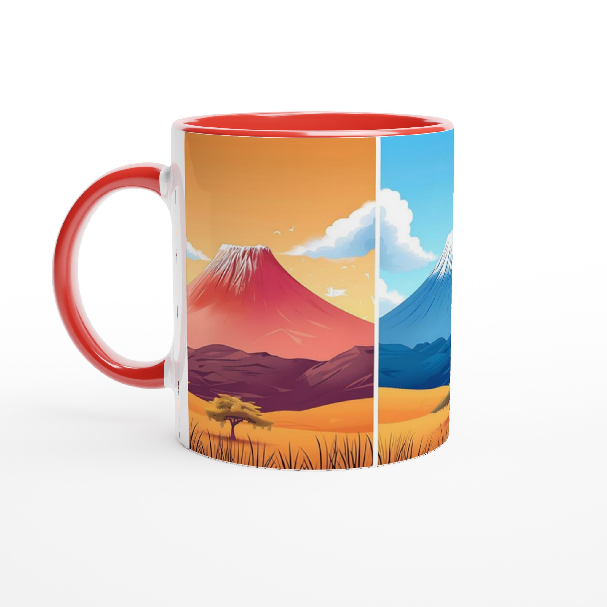 Minimalistiska Japanska Bergsmuggar – 11oz Keramikmugg i ditt val av sju livfulla färger 5 17830803-d78f-40dd-b5ca-074846ef7f4f