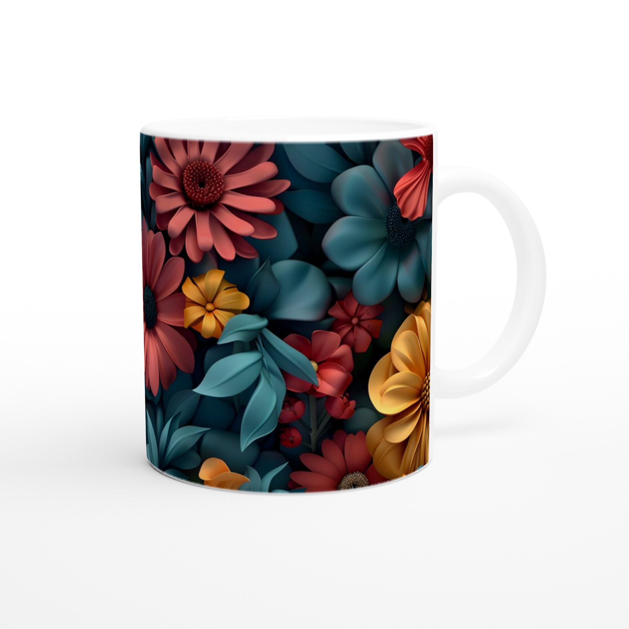 Blomstrande Designmugg: 11oz Keramikmugg i Levande Färgval – Perfekt för Kaffeälskare! 9 17a75be2-104c-476a-a039-610cf405aa7f